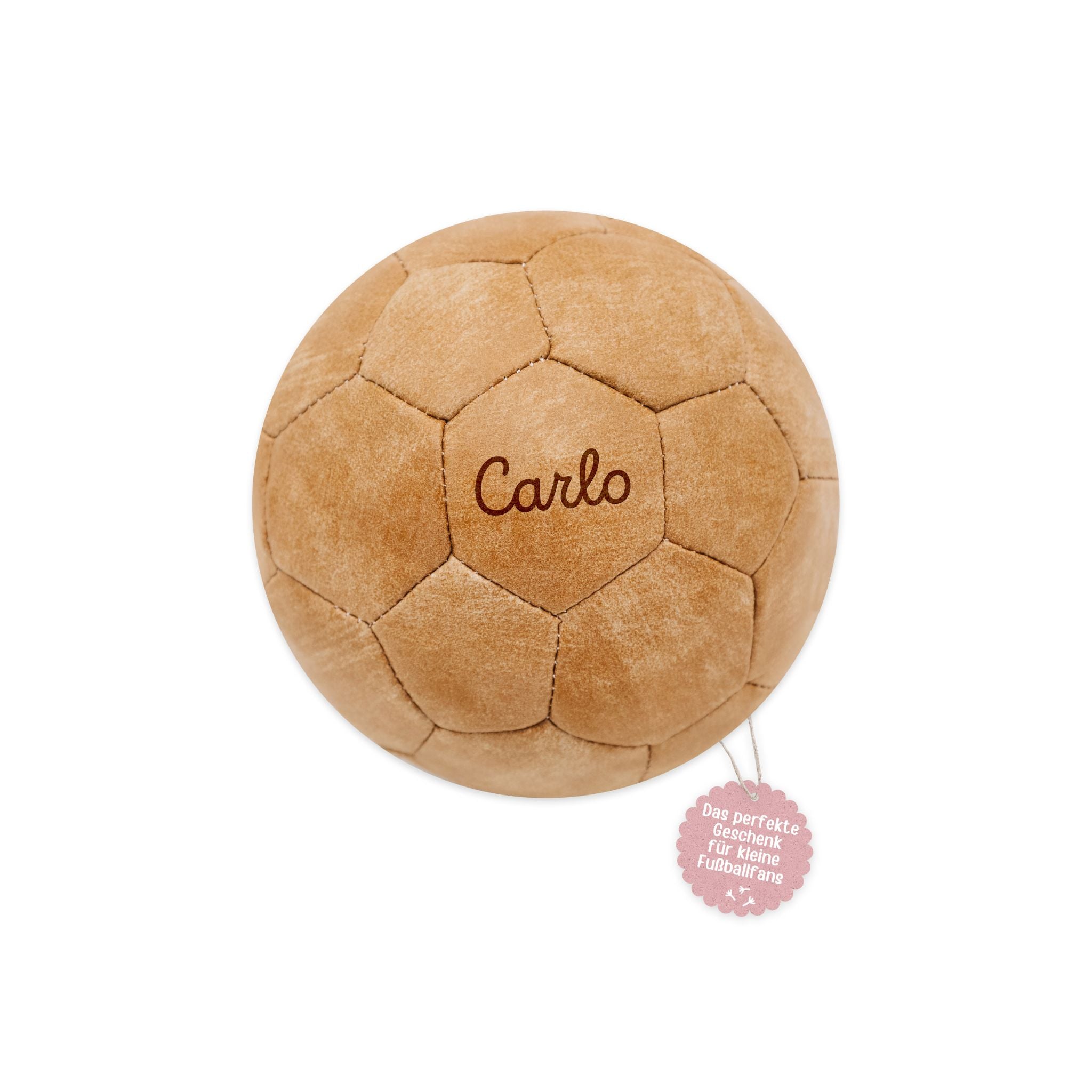 Kleiner Fußball Leder personalisierbar - wunderwunsch