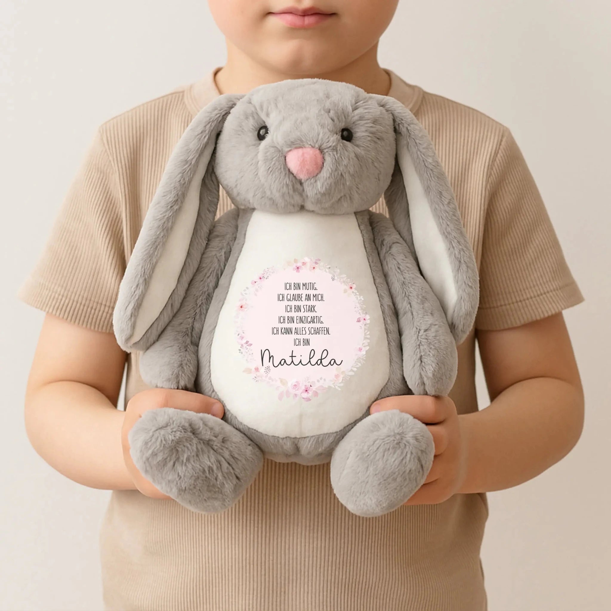 Kuscheltier Hase "Affirmationen" - wunderwunsch