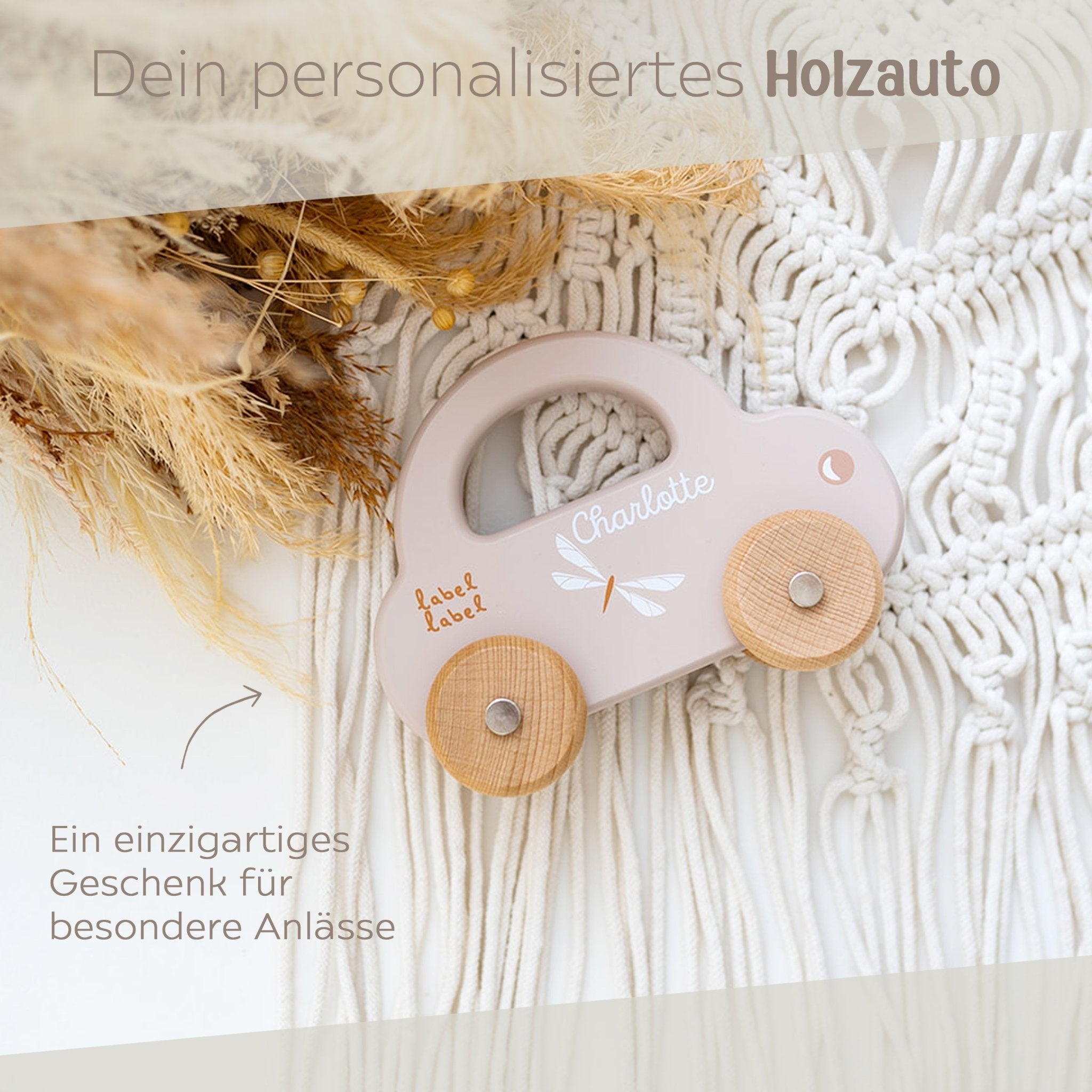LABEL LABEL Holz Auto personalisiert - wunderwunsch