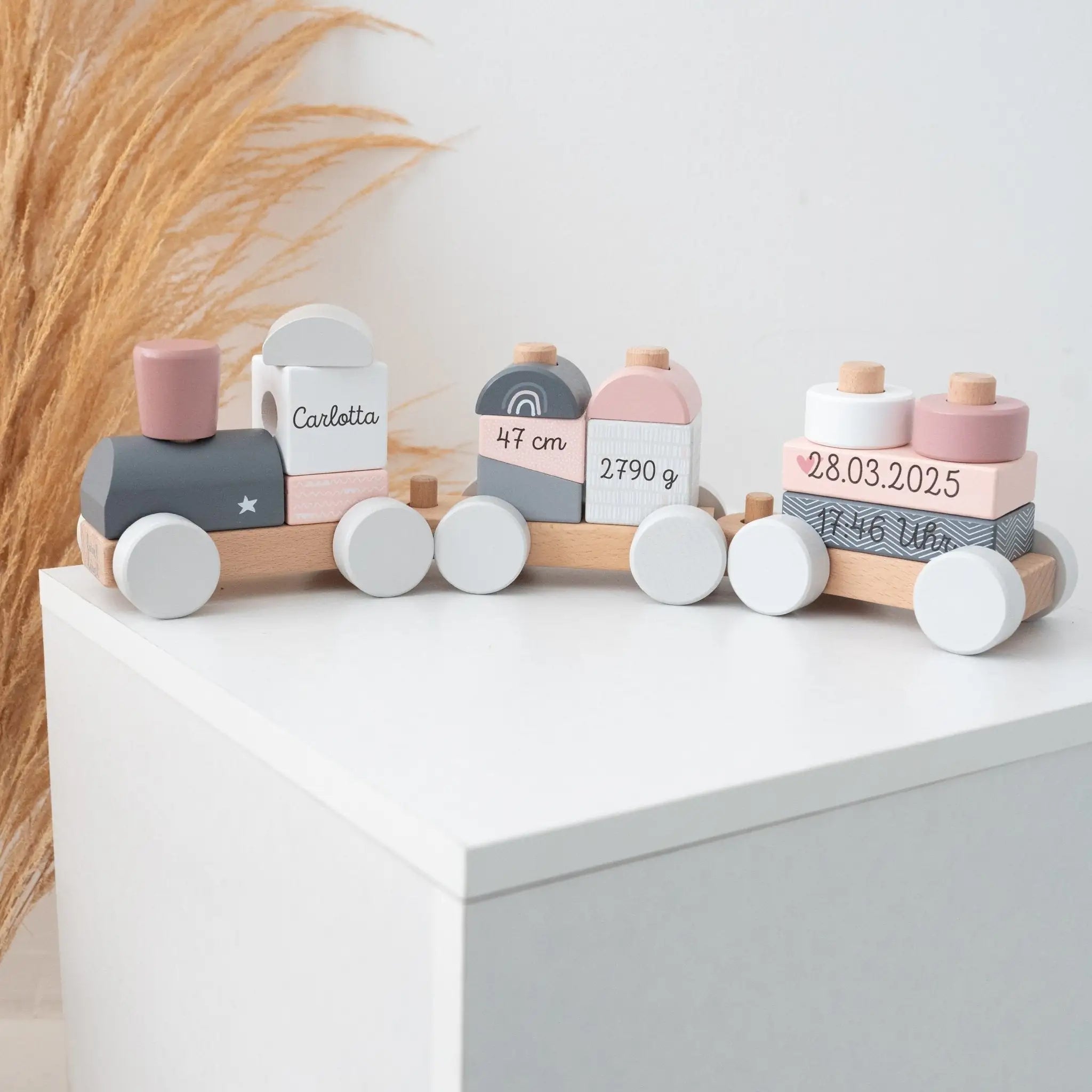 LABEL LABEL Holz Eisenbahn personalisiert - wunderwunsch