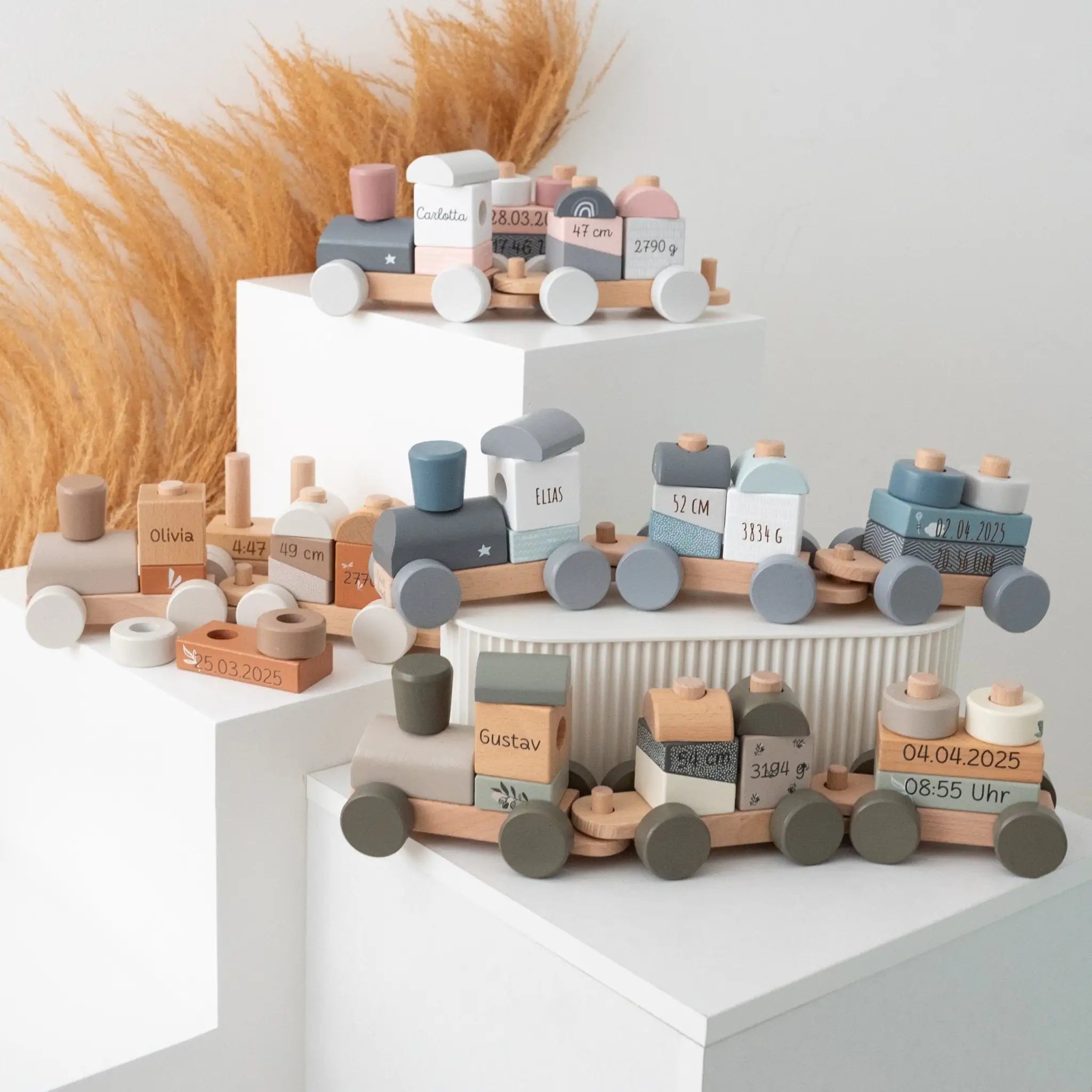 LABEL LABEL Holz Eisenbahn personalisiert - wunderwunsch