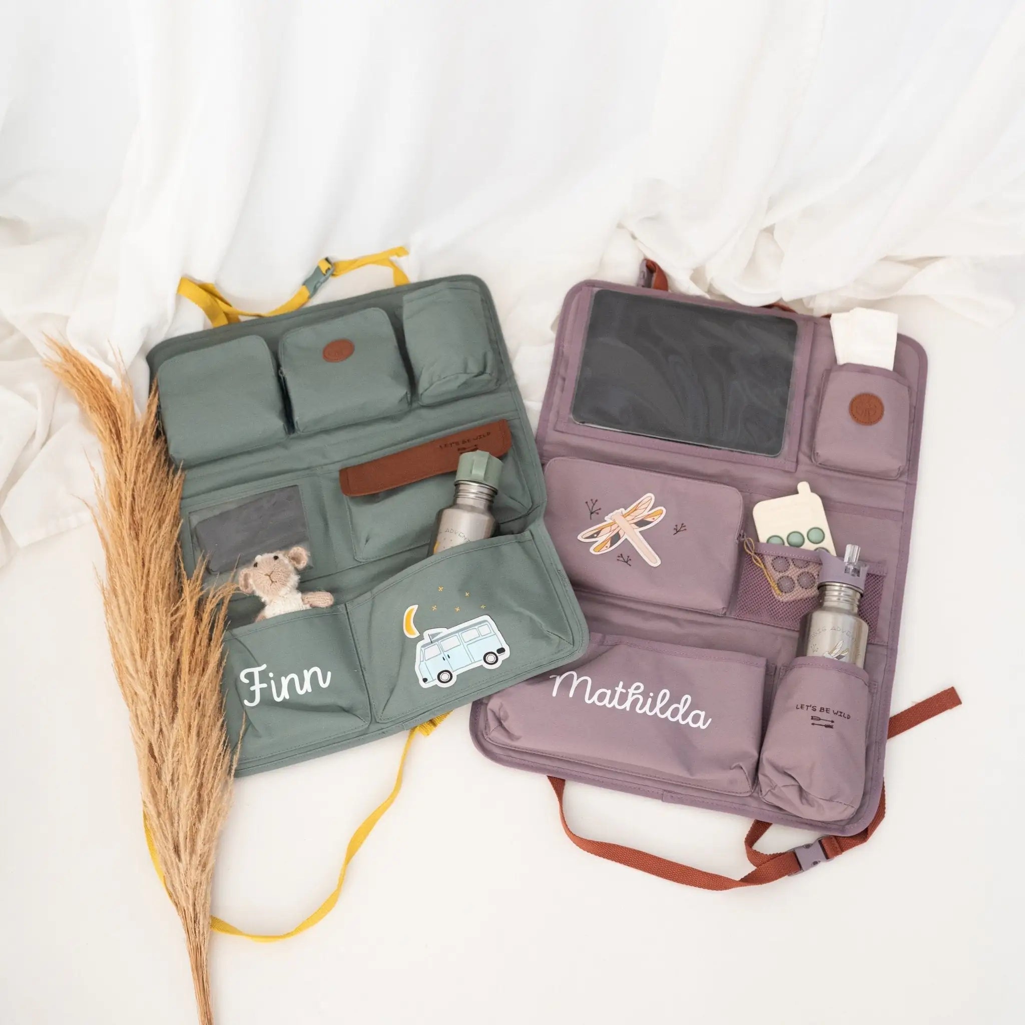 LÄSSIG Autotasche - Bus & Libelle - wunderwunsch