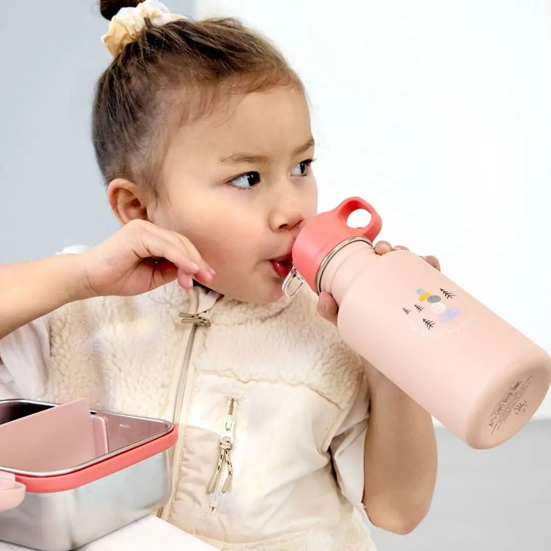LÄSSIG Edelstahl Kinder Trinkflasche Sunny Explorer personalisierbar - wunderwunsch