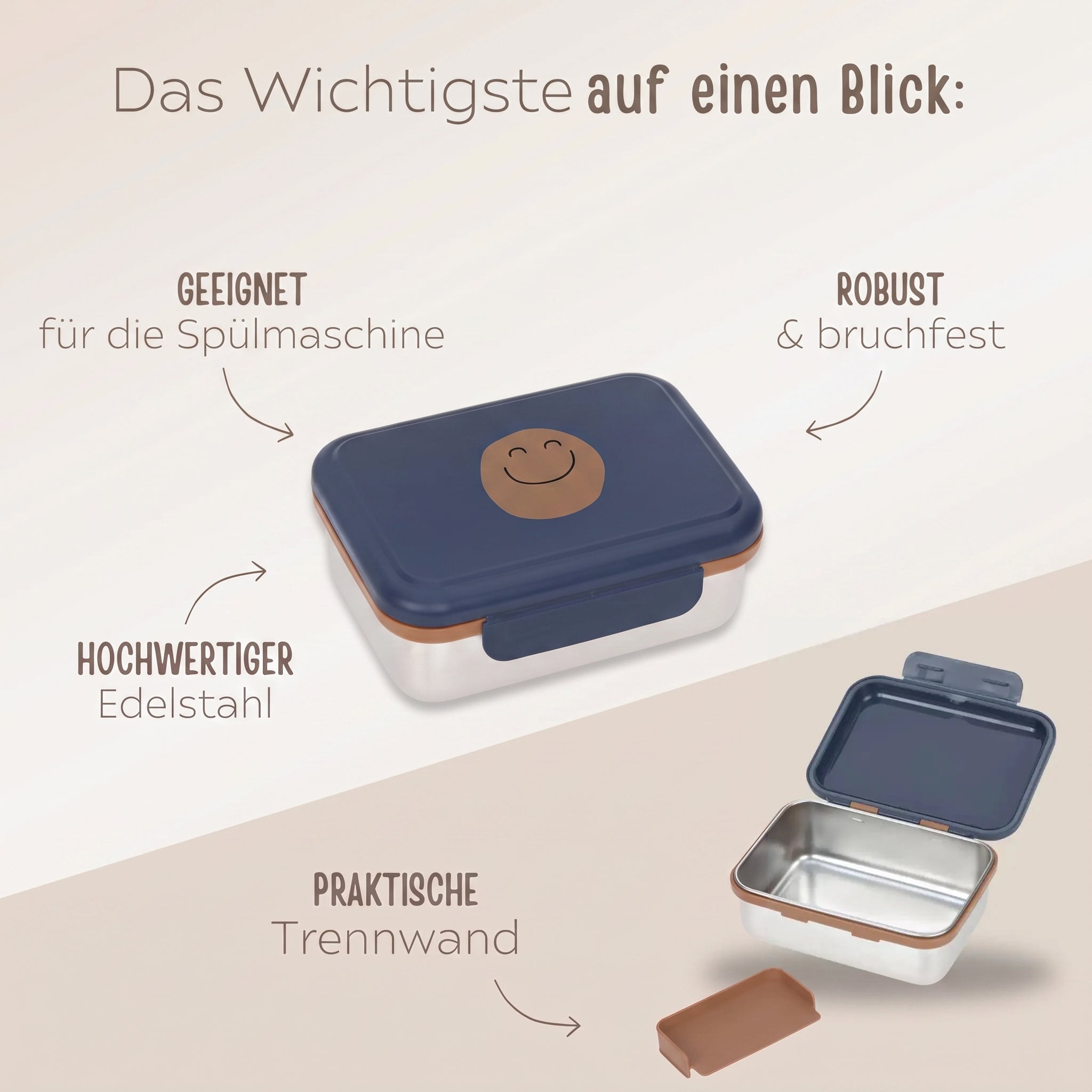 LÄSSIG Kinder Brotdose Edelstahl personalisiert - Little Gang - wunderwunsch
