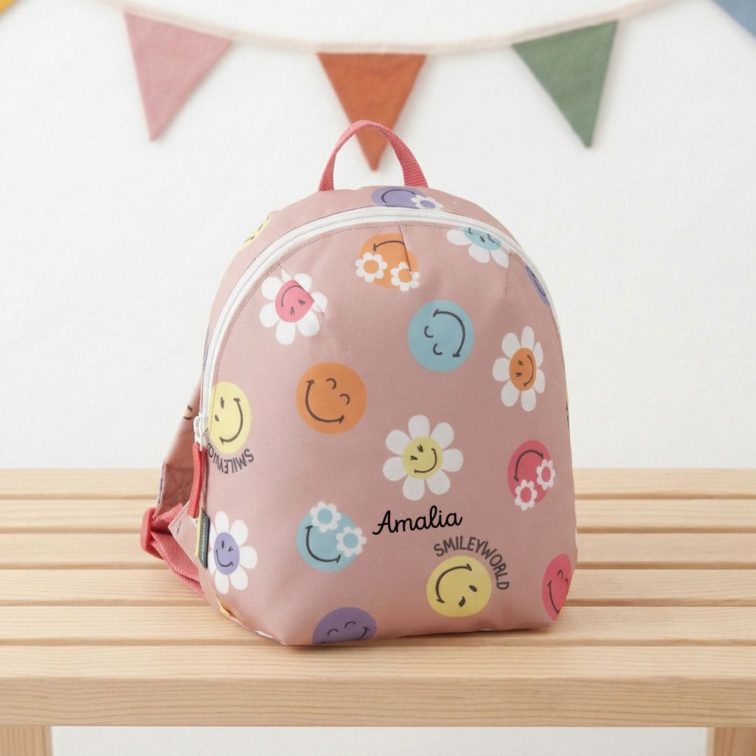 LÄSSIG Kinderrucksack Smileys personalisierbar - wunderwunsch