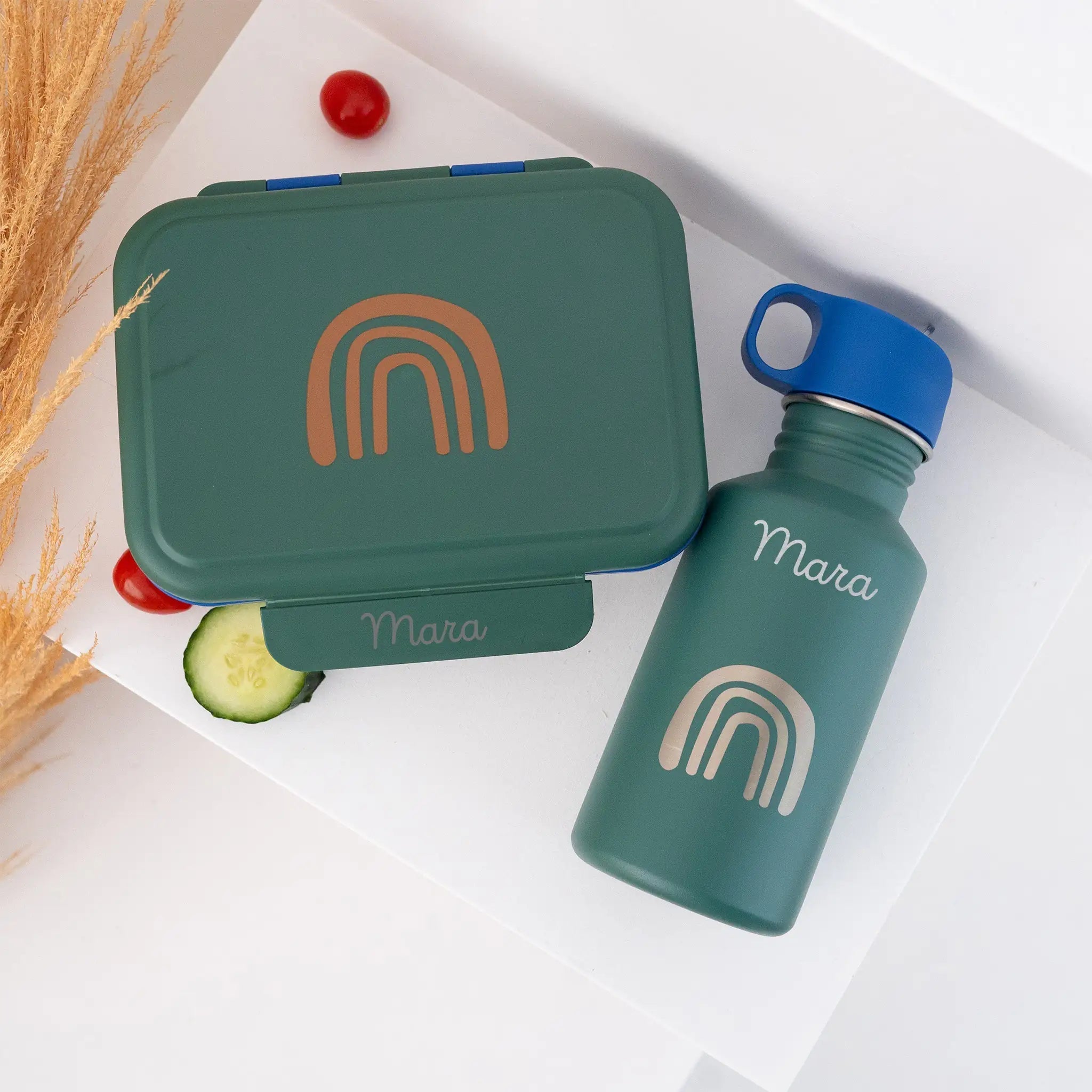 LÄSSIG "Little Gang" Set Brotdose & Trinkflasche - wunderwunsch