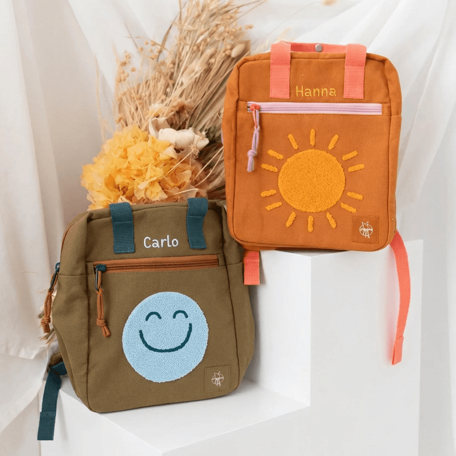 LÄSSIG Rucksack "Sonne" oder "Smiley" personalisiert - wunderwunsch
