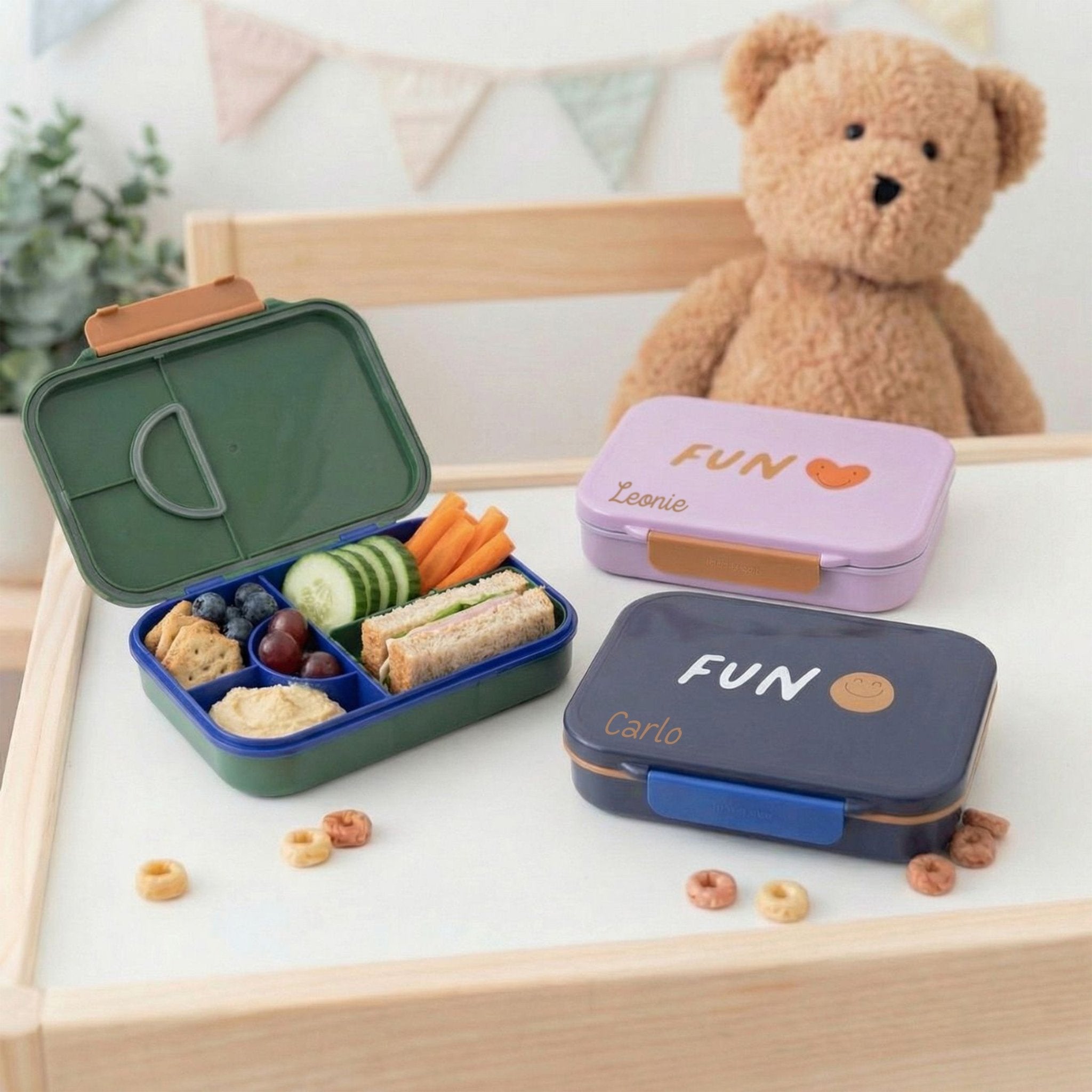 LÄSSIG Bento Brotdose "Little Gang" personalisierbar - wunderwunsch