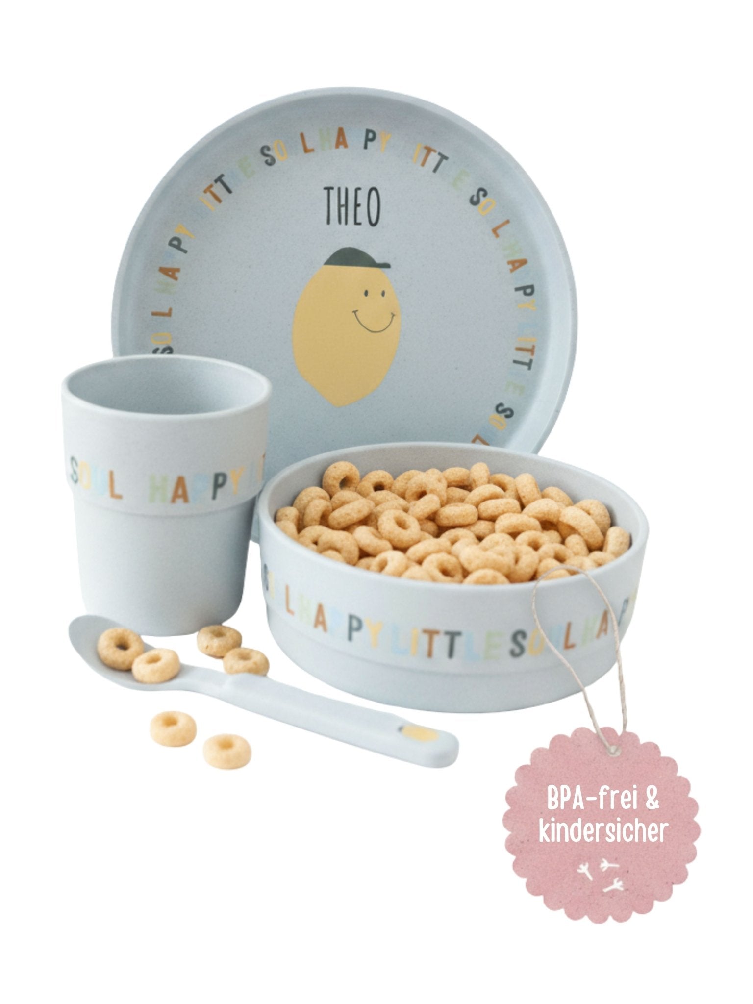 LÄSSIG Geschirr - Set "Zitrone" - wunderwunsch