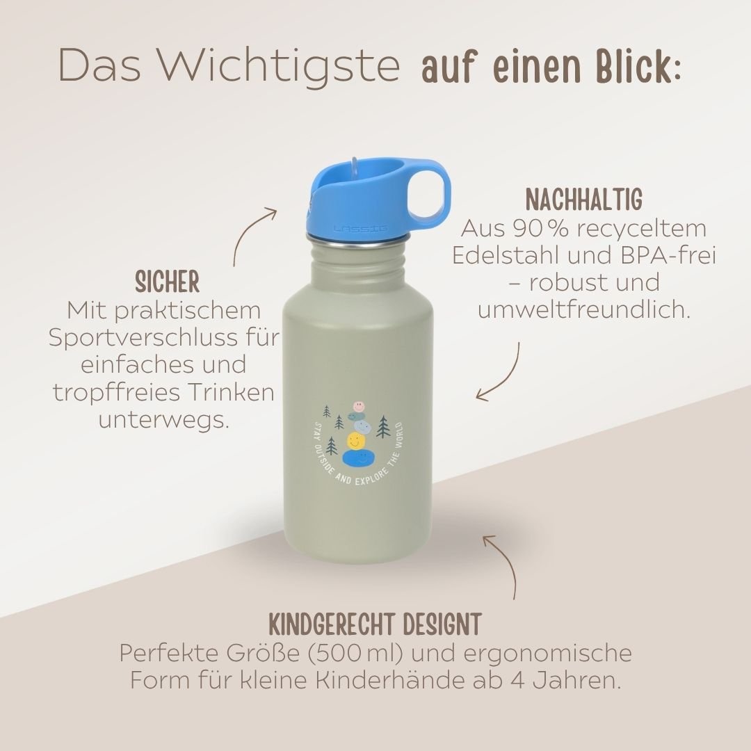 LÄSSIG Kindergarten - Set "Sunny Explorer Grün" personalisierbar - wunderwunsch