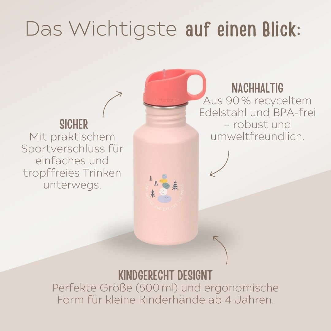 LÄSSIG Kindergarten - Set "Sunny Explorer Rosa" personalisierbar - wunderwunsch