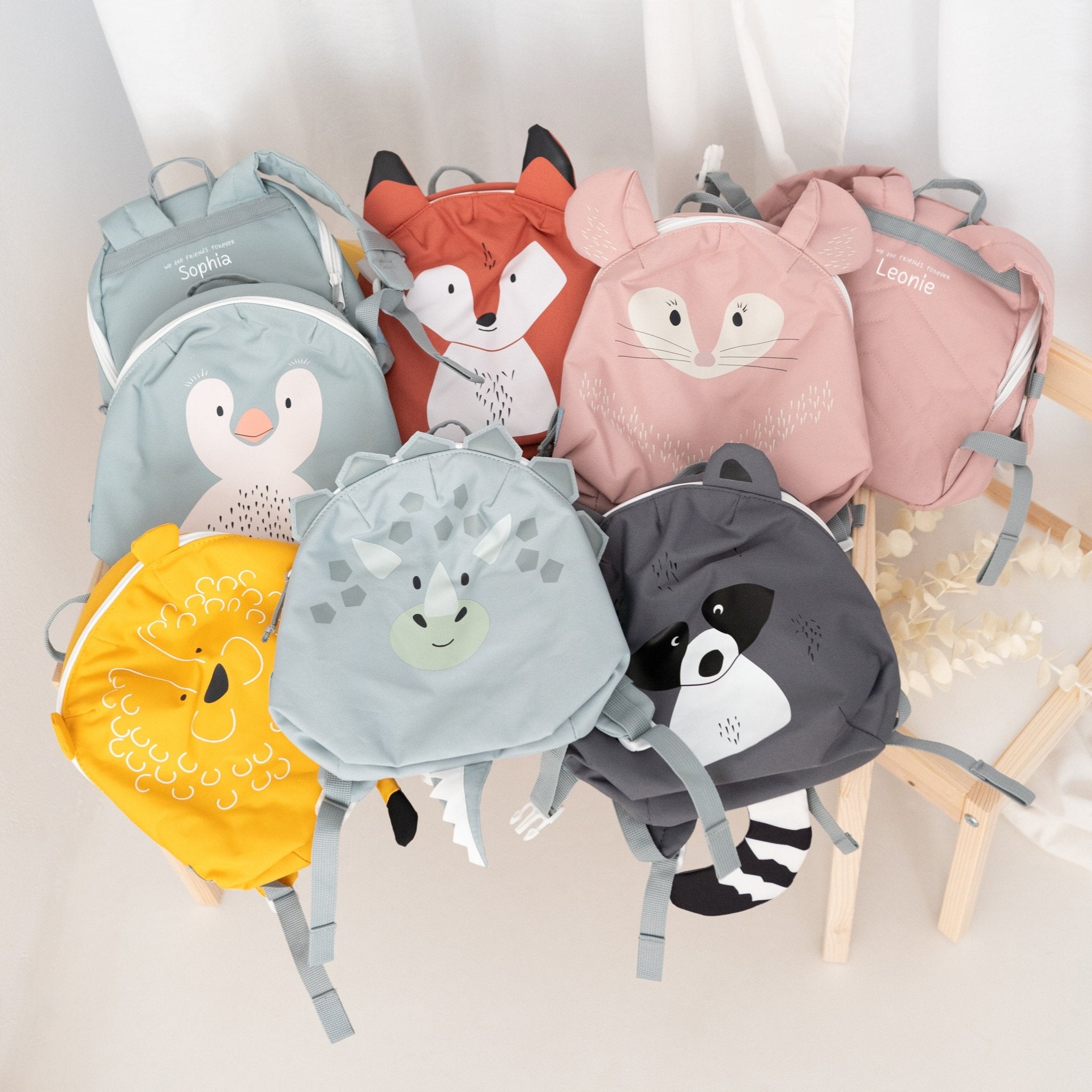 LÄSSIG Kindergartenrucksack personalisiert - Tiere - wunderwunsch