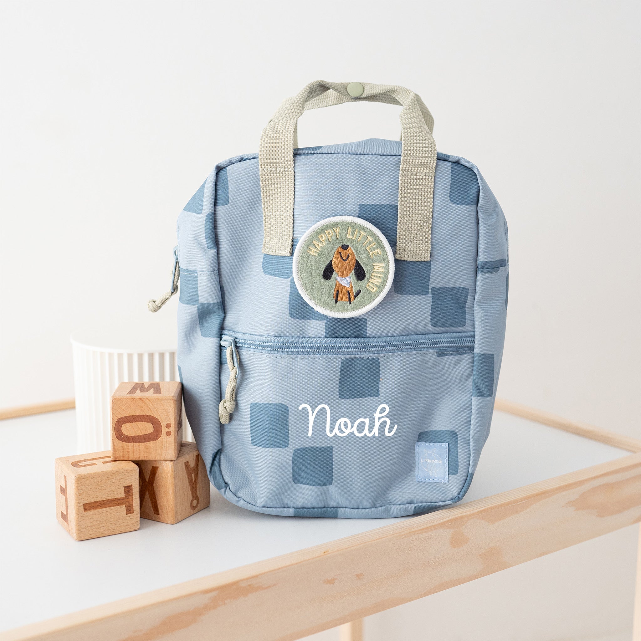 LÄSSIG Kindergartenrucksack Square "Pattern Party" personalisierbar - wunderwunsch