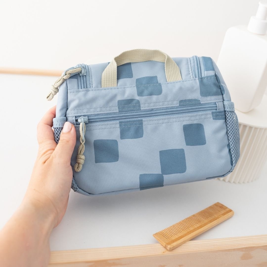 LÄSSIG Kulturtasche Kinder "Pattern Party" personalisierbar - wunderwunsch