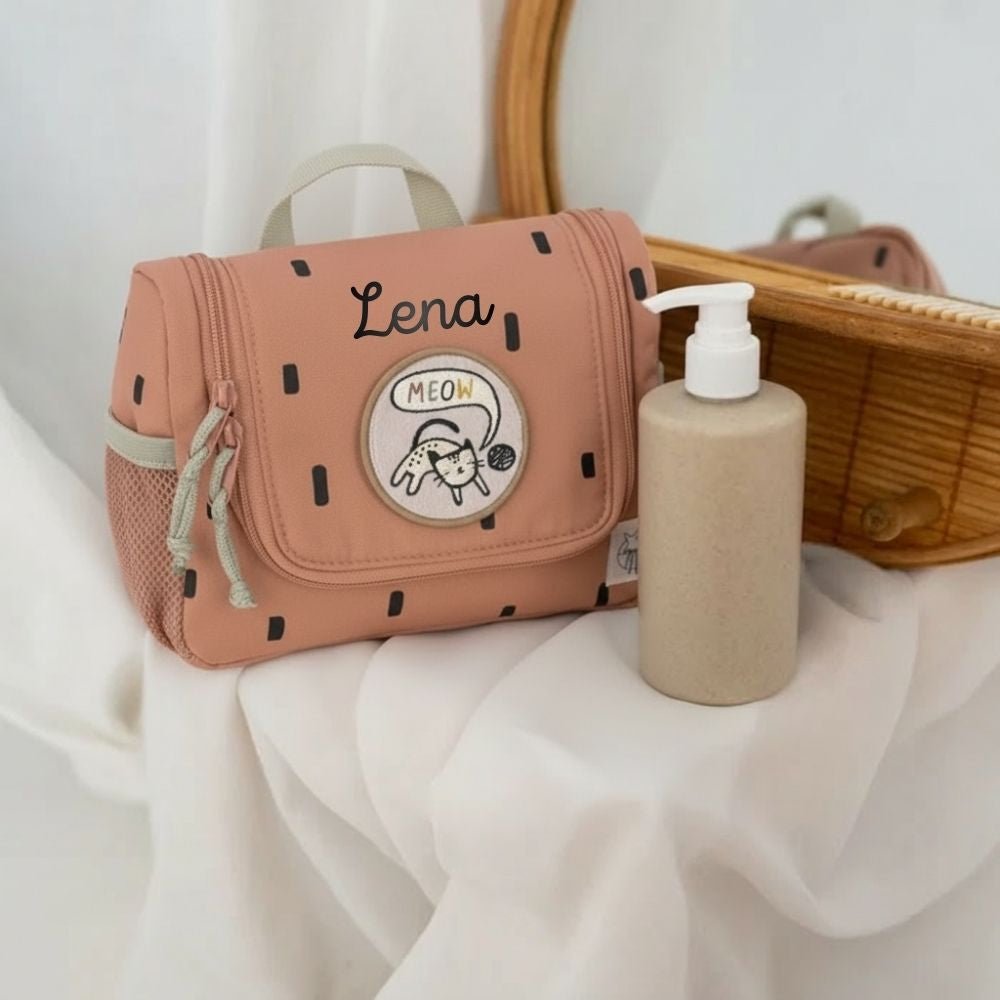 LÄSSIG Kulturtasche - Punkte - wunderwunsch