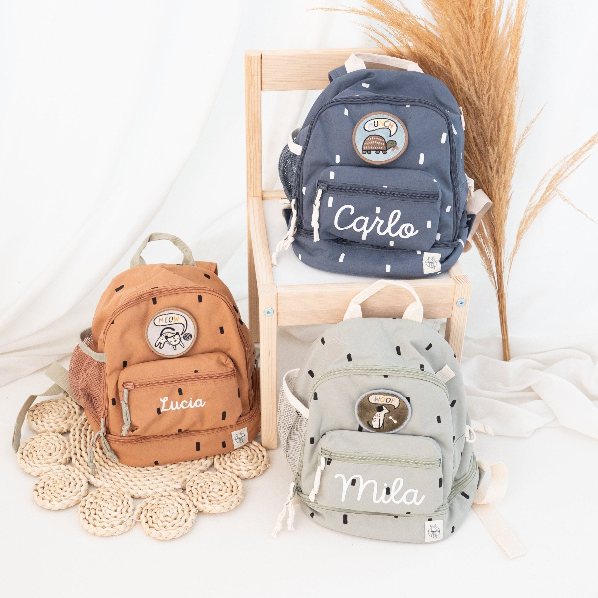 LÄSSIG Rucksack "Punkte rund" personalisiert - wunderwunsch