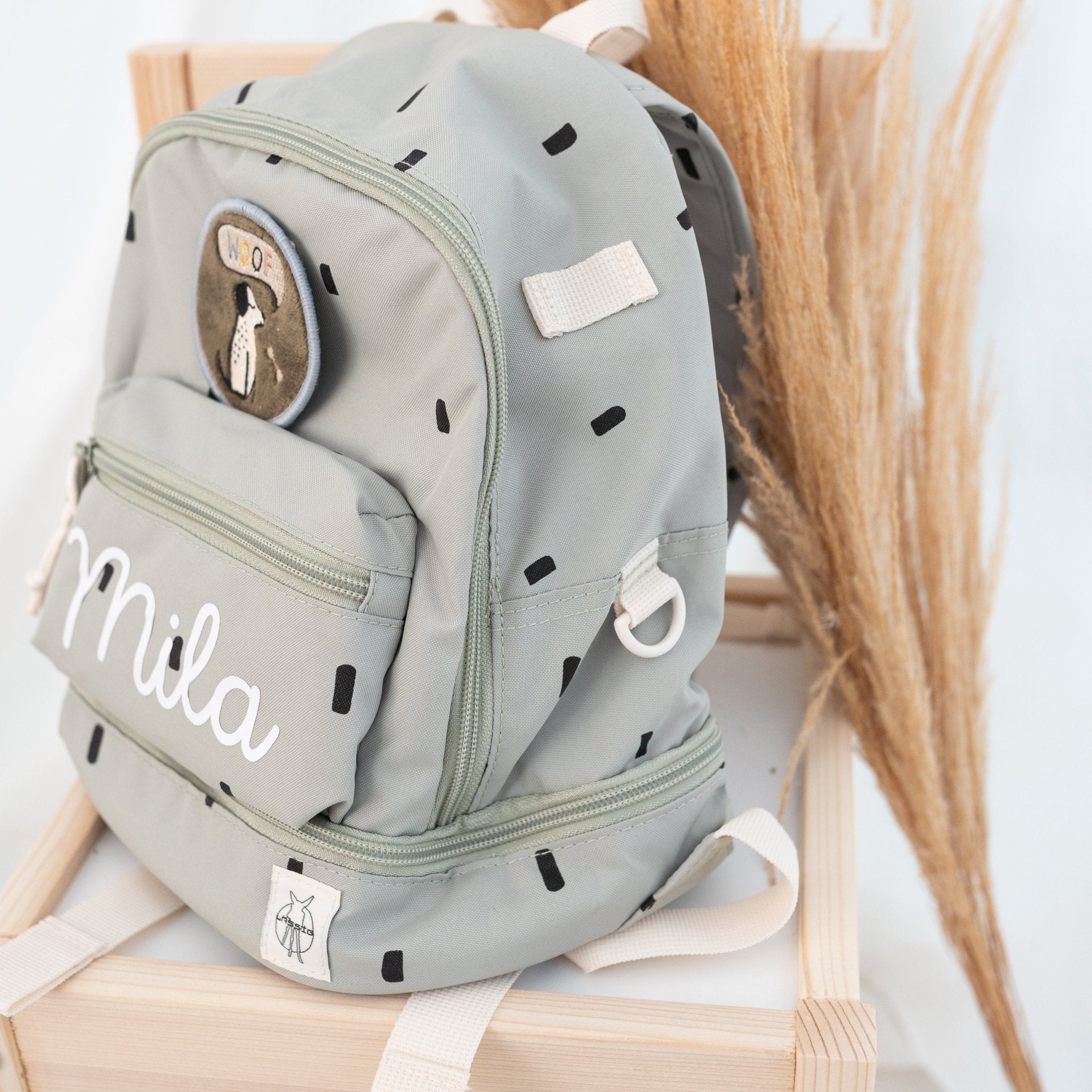LÄSSIG Rucksack "Punkte rund" personalisiert - wunderwunsch