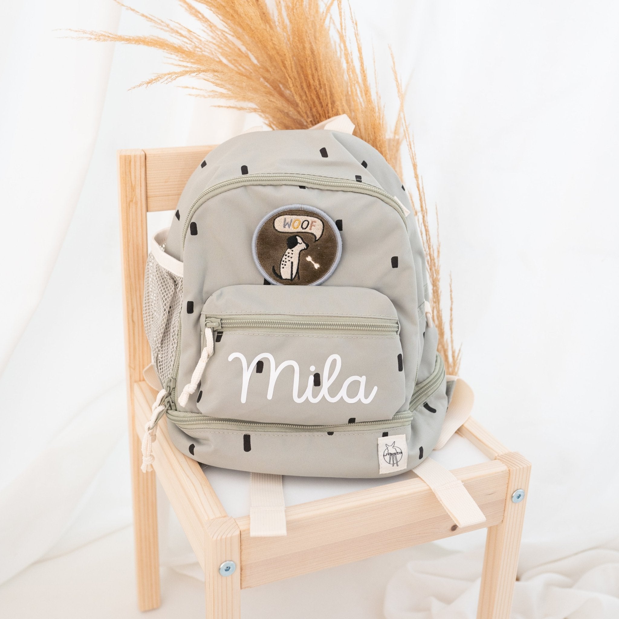 LÄSSIG Rucksack "Punkte rund" personalisiert - wunderwunsch