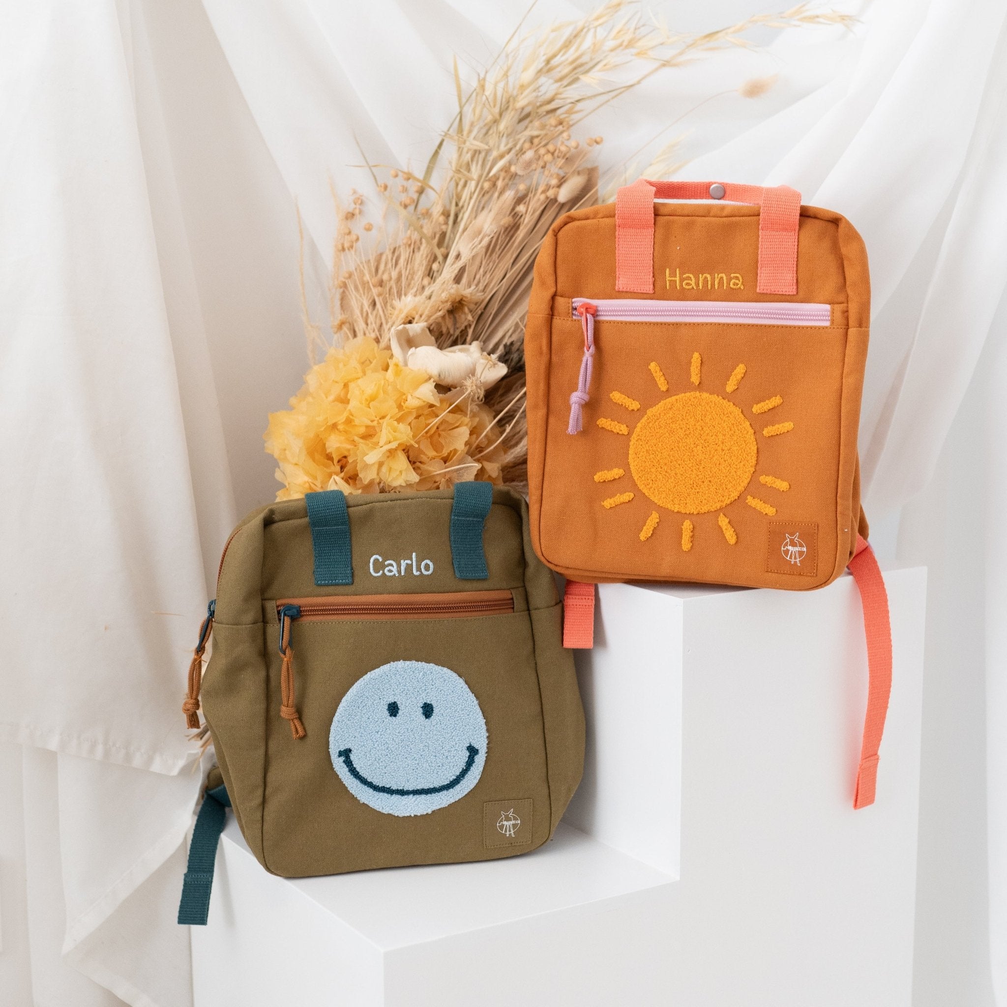LÄSSIG Rucksack "Sonne" oder "Smiley" personalisiert - wunderwunsch