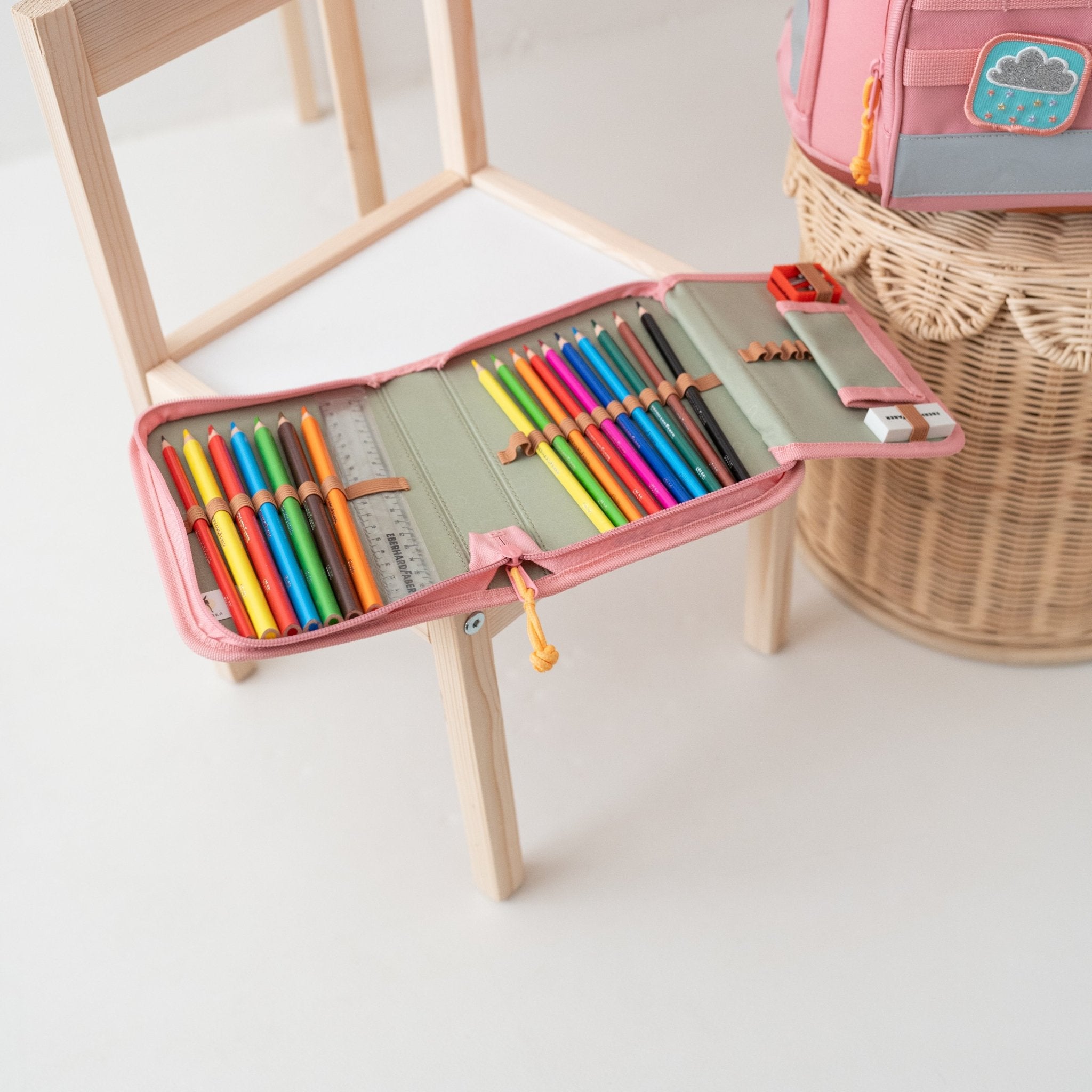 LÄSSIG Schulranzen Set 7 - teilig - Pink - wunderwunsch