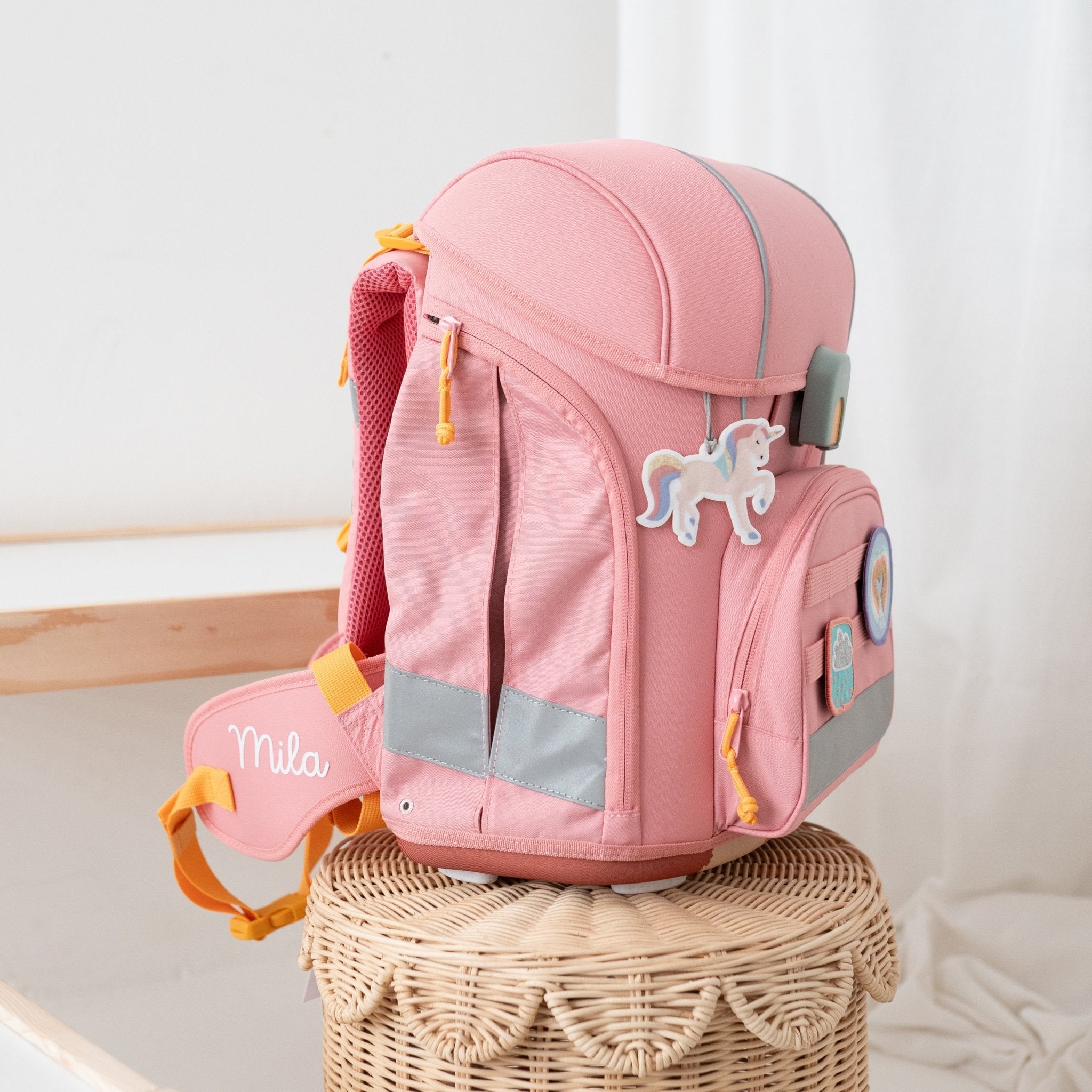 LÄSSIG Schulranzen Set 7 - teilig - Pink - wunderwunsch