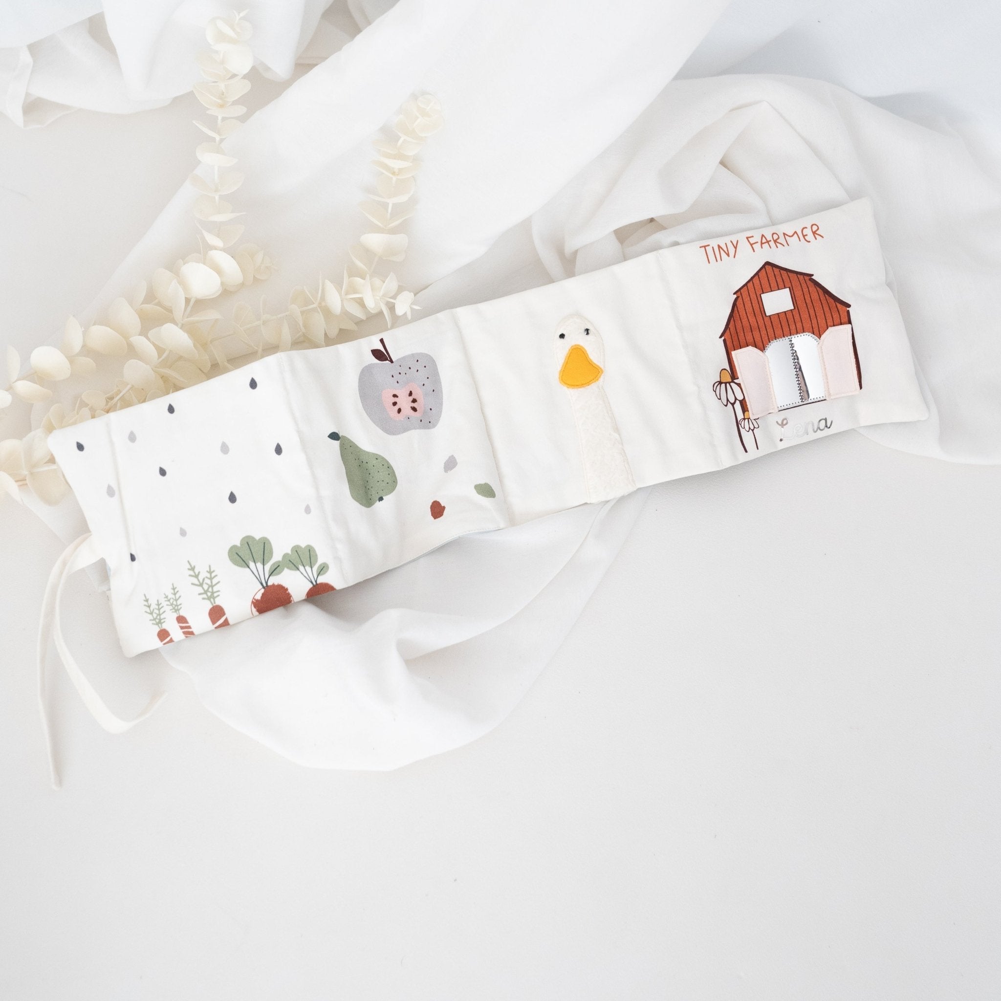 LÄSSIG Stoffbuch "Tiny Farmer" personalisierbar - wunderwunsch
