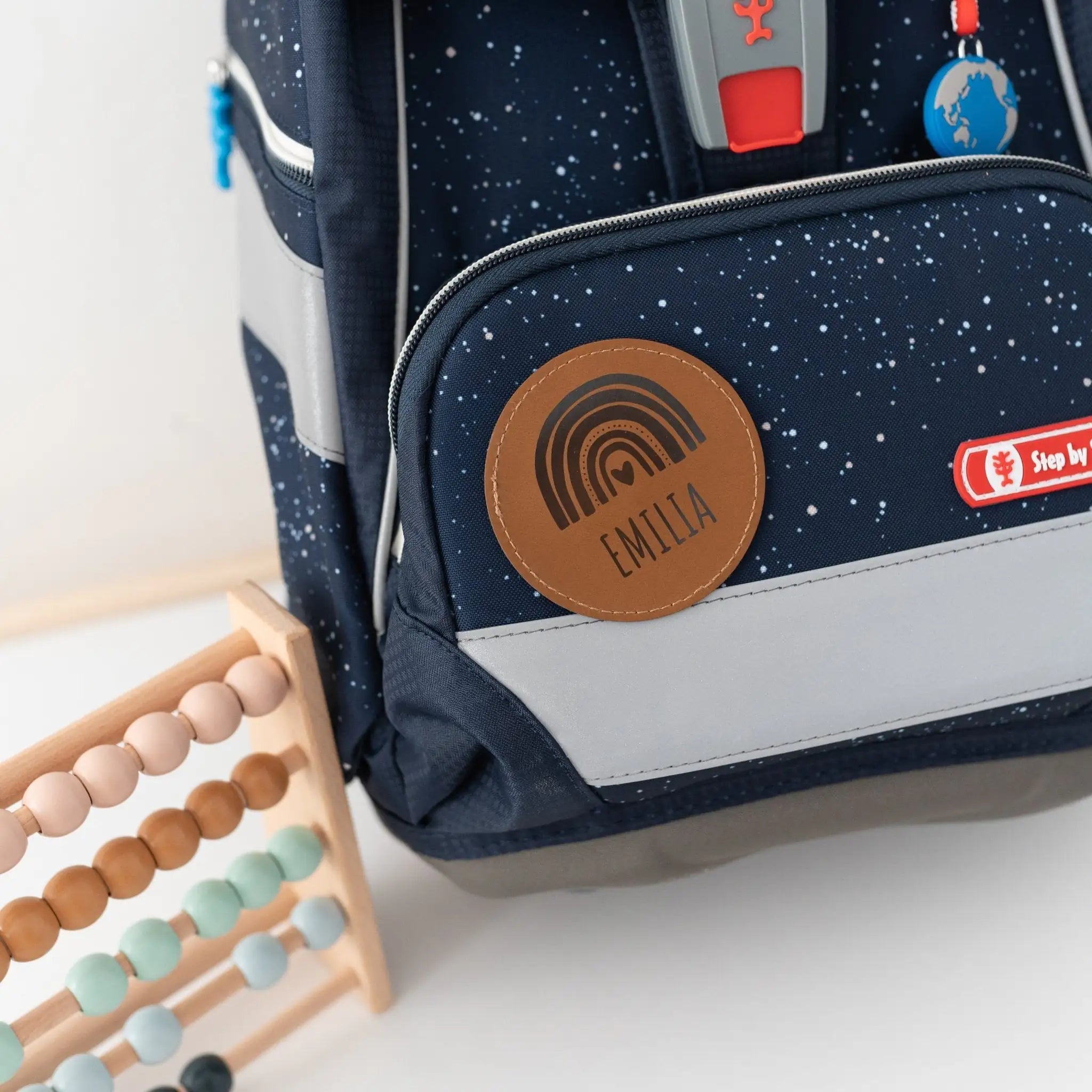 Lederpatches für Rucksack/Schulranzen - wunderwunsch