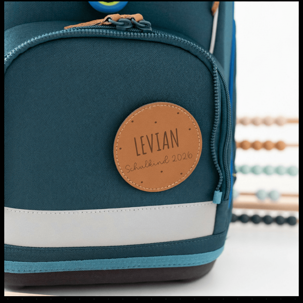 Lederpatches für Rucksack/Schulranzen - wunderwunsch