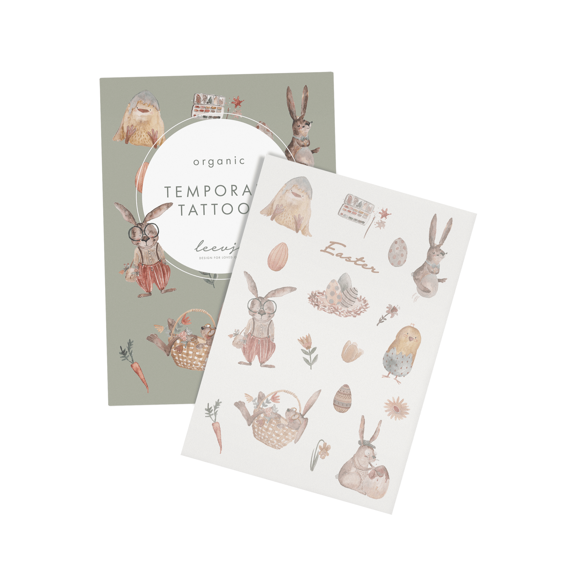 LEEVJE Organic Tattoos Ostern - wunderwunsch