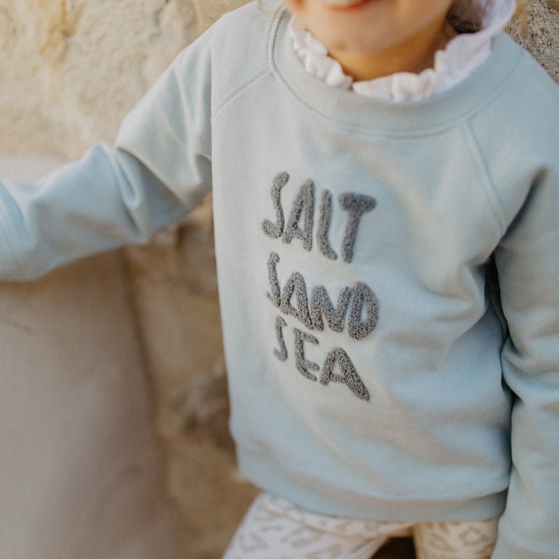 LEEVJE Oversized Sweatshirt Salt Sand Sea - wunderwunsch