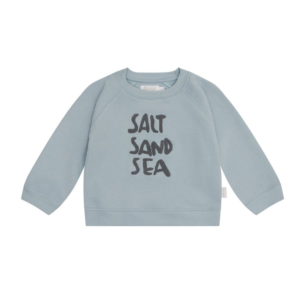 LEEVJE Oversized Sweatshirt Salt Sand Sea - wunderwunsch