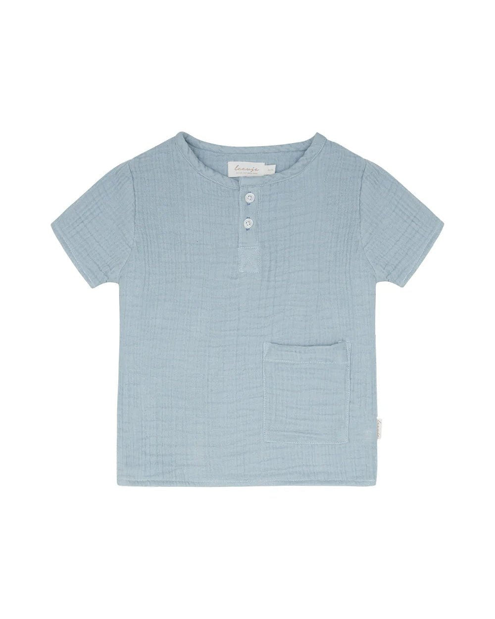 LEEVJE T-Shirt Musselin blue - wunderwunsch
