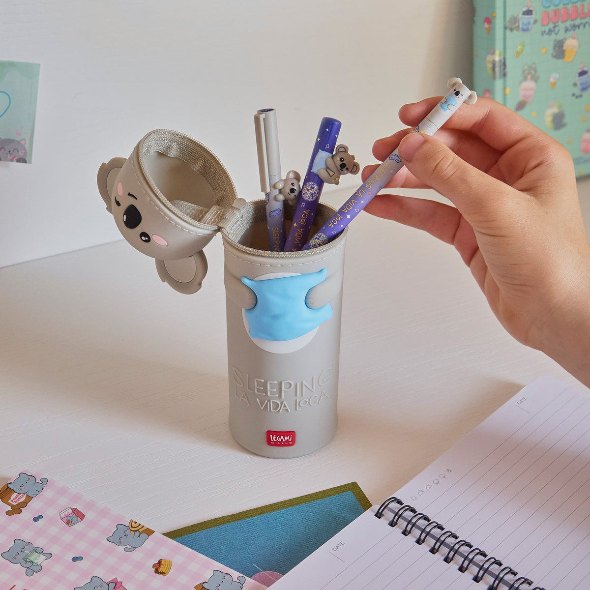 LEGAMI 2-in-1-Federmäppchen aus Silikon Koala - Kawaii - wunderwunsch