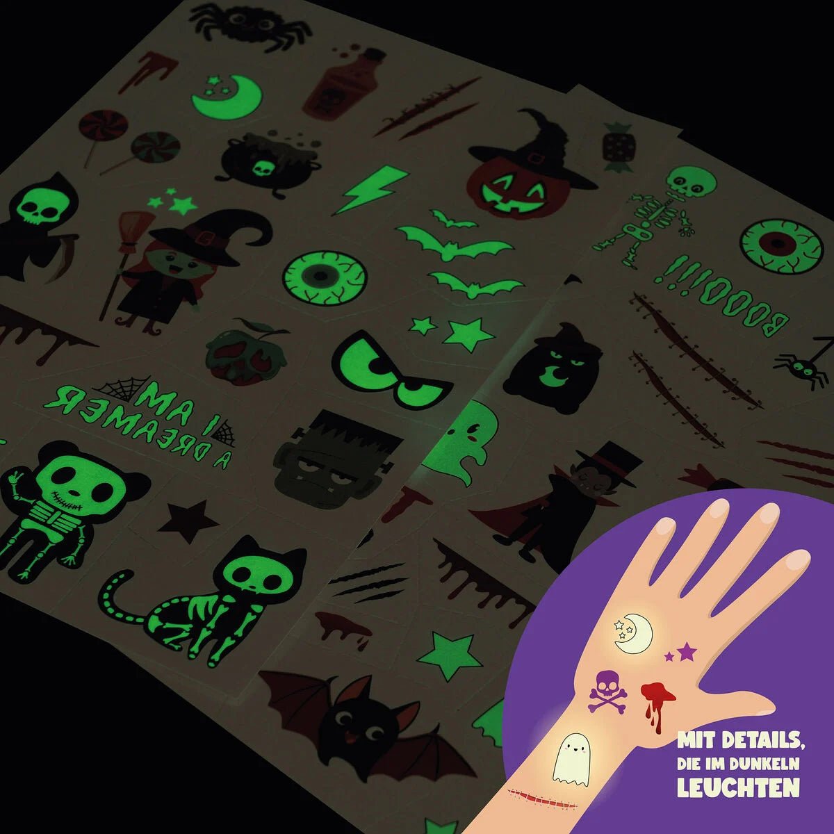 LEGAMI Abziehtattoos - Halloween - Tattoos - wunderwunsch