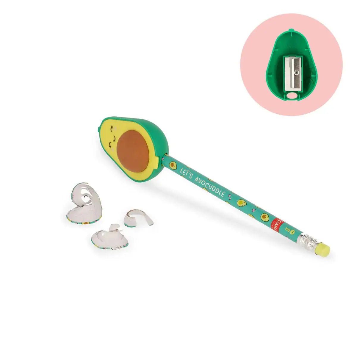 LEGAMI Anspitzer mit Radiergummi - Avocado - wunderwunsch