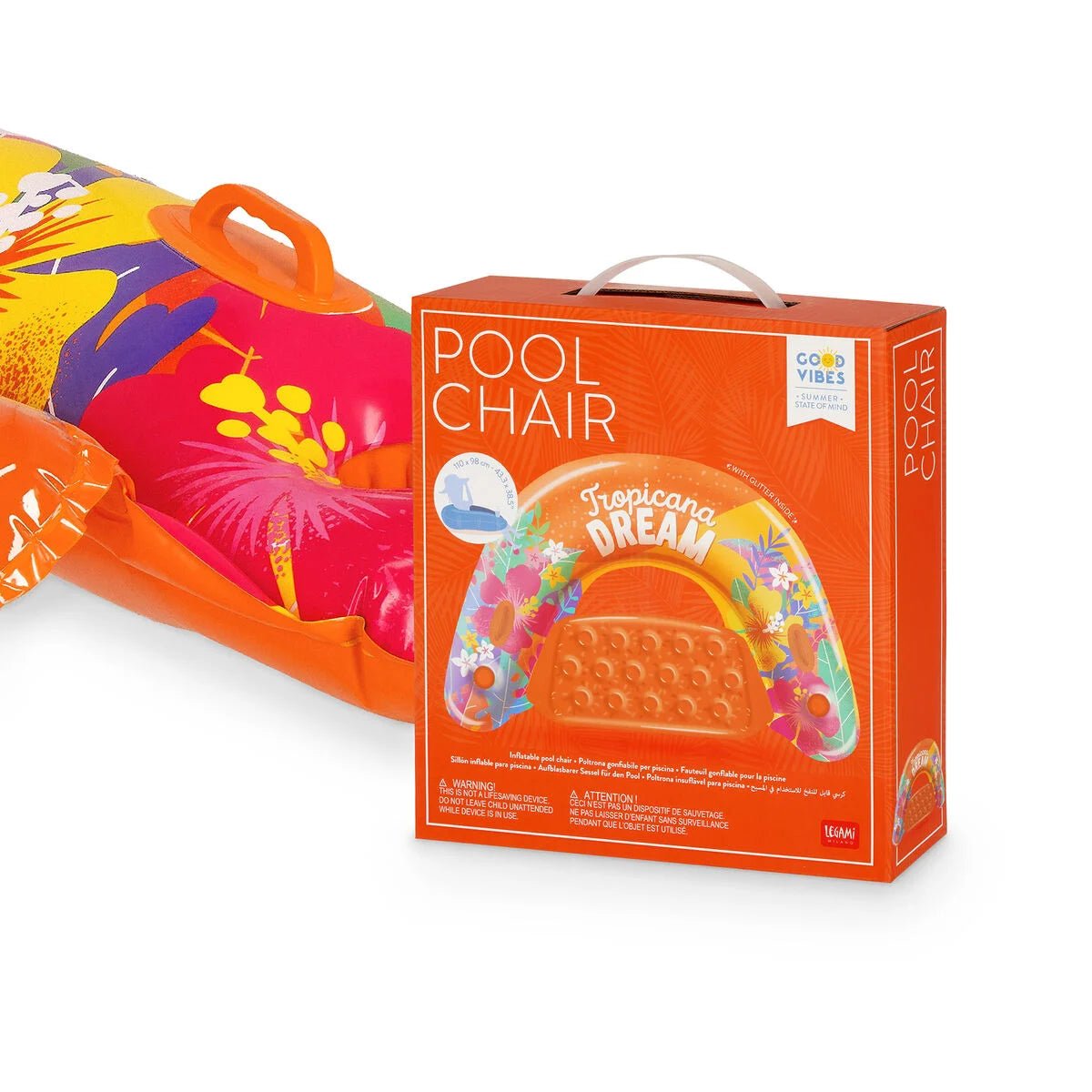 LEGAMI Aufblasbare Pool - Sessel - Tropicana Dream - wunderwunsch