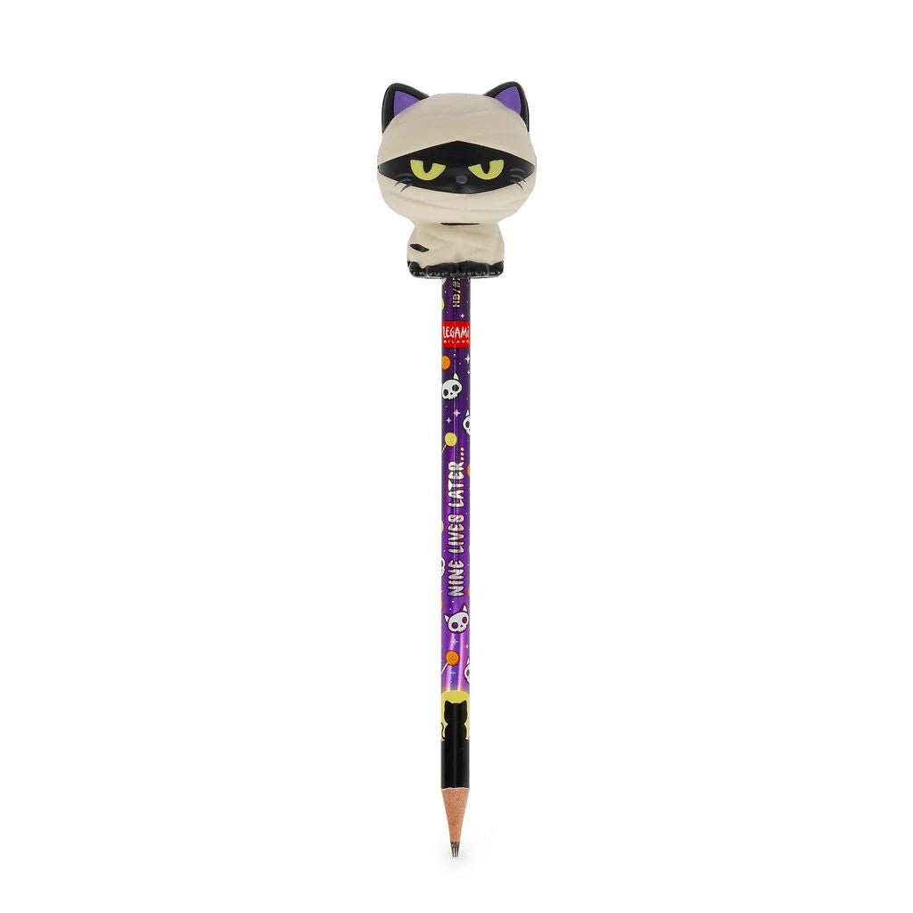 LEGAMI Halloween-Anti-Stress-Bleistift Mummy Cat „Nine Lives Later“ - Squeezies - wunderwunsch