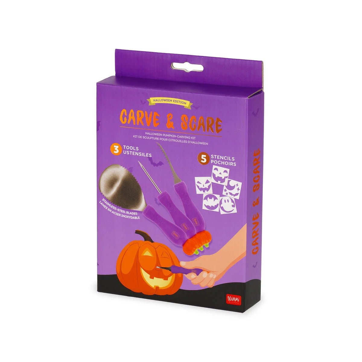 LEGAMI Kürbisschnitzset - Carve & Scare - wunderwunsch