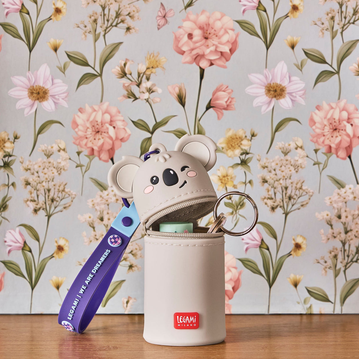 LEGAMI Münztasche mit Schlüsselanhänger Koala - Mini Kawaii - wunderwunsch