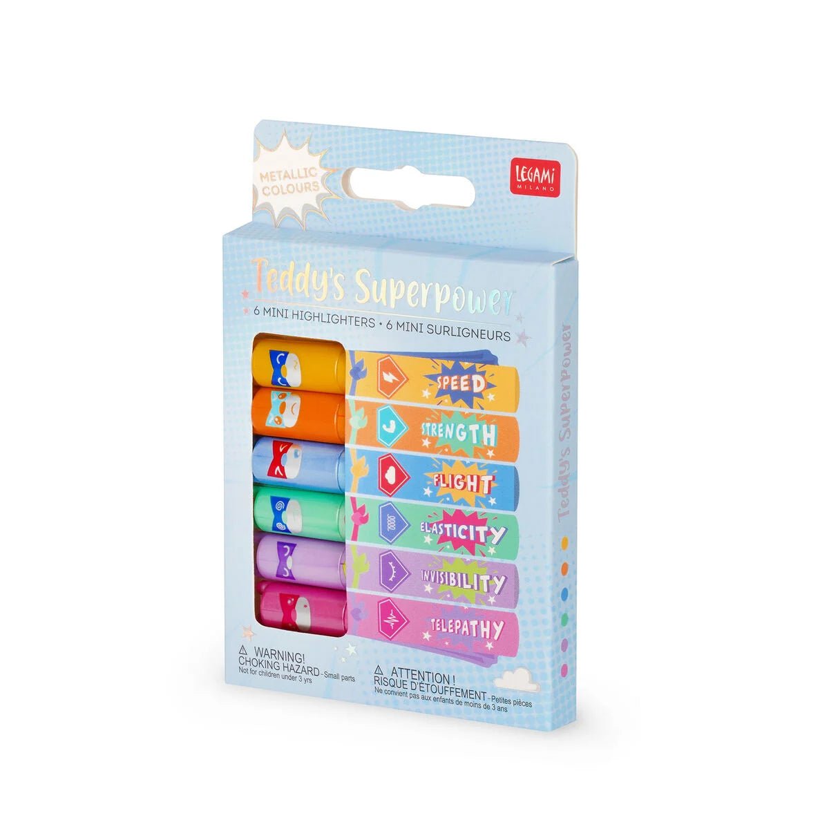 LEGAMI Textmarker 6er Set - Super-Bär - wunderwunsch