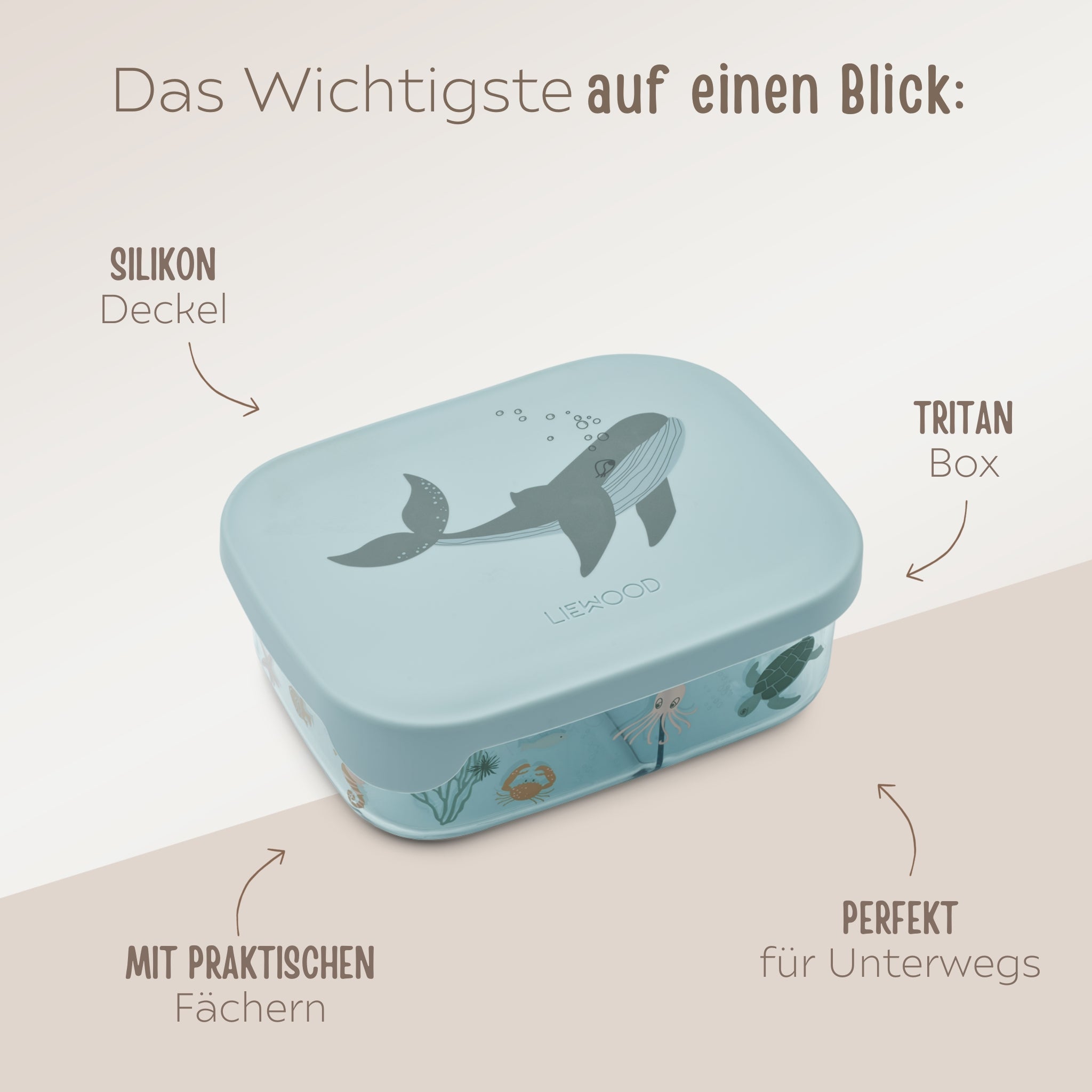 LIEWOOD Arthur Lunchbox Tritan personalisiert - wunderwunsch