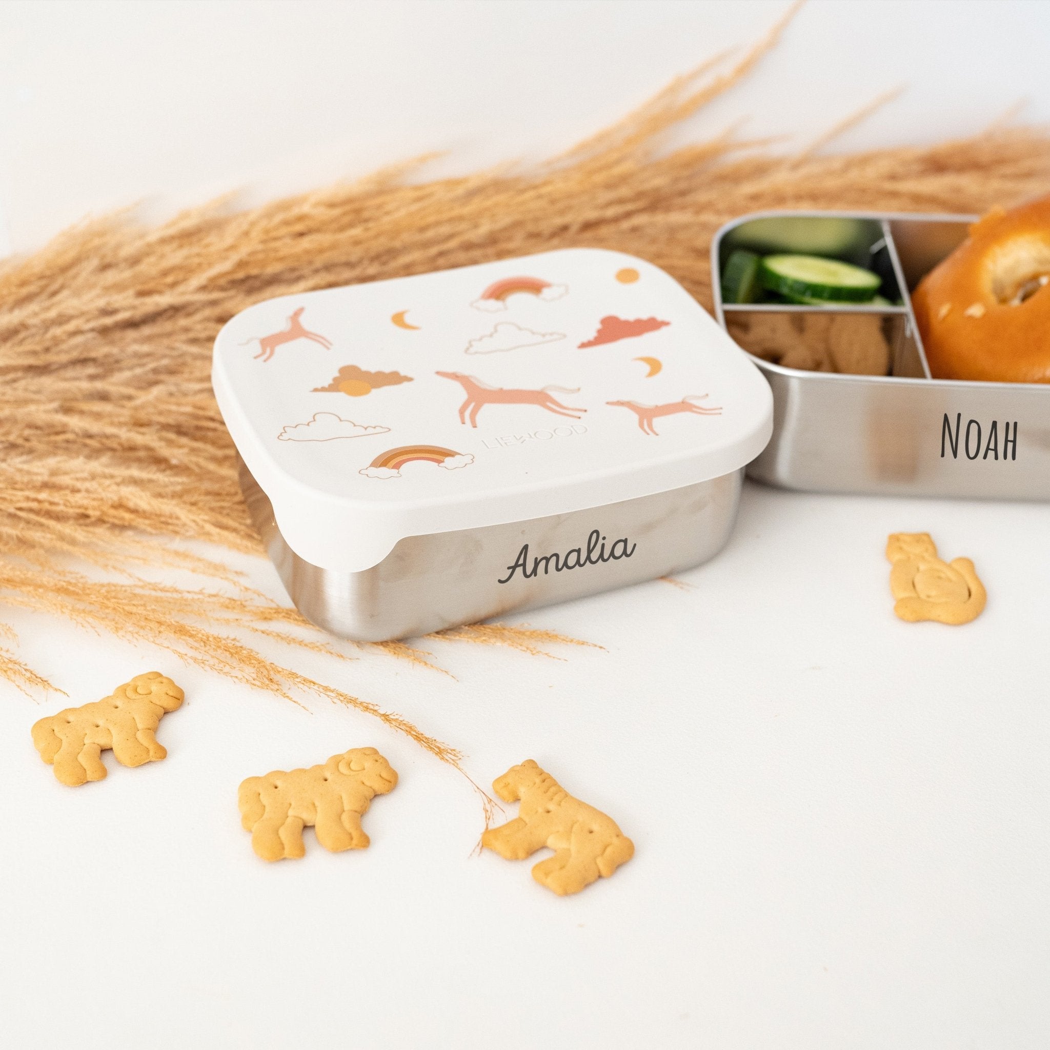 LIEWOOD Edelstahl Lunchbox personalisiert - wunderwunsch