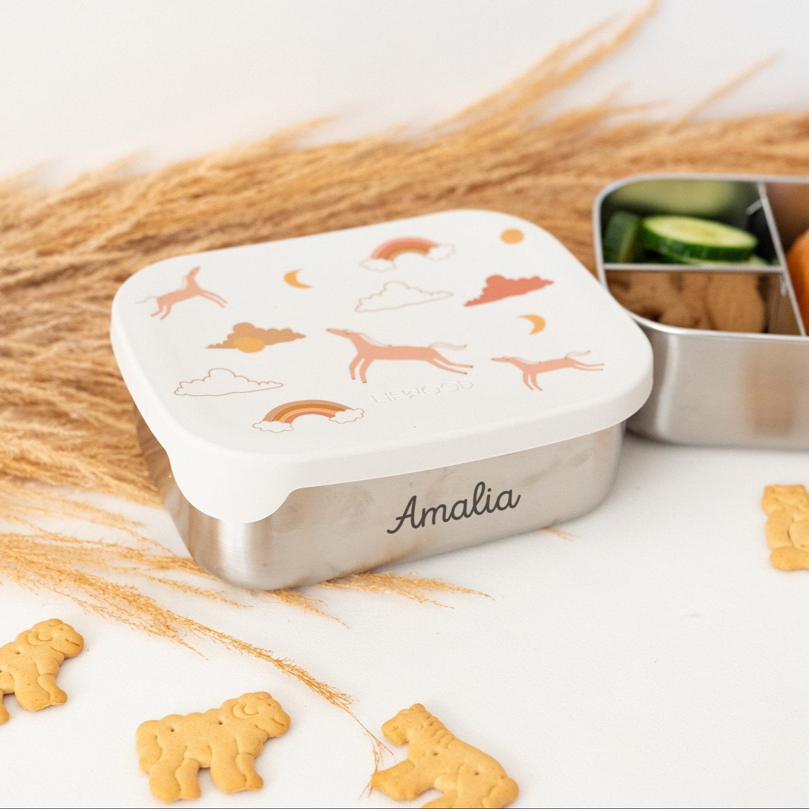 LIEWOOD Edelstahl Lunchbox personalisiert - wunderwunsch