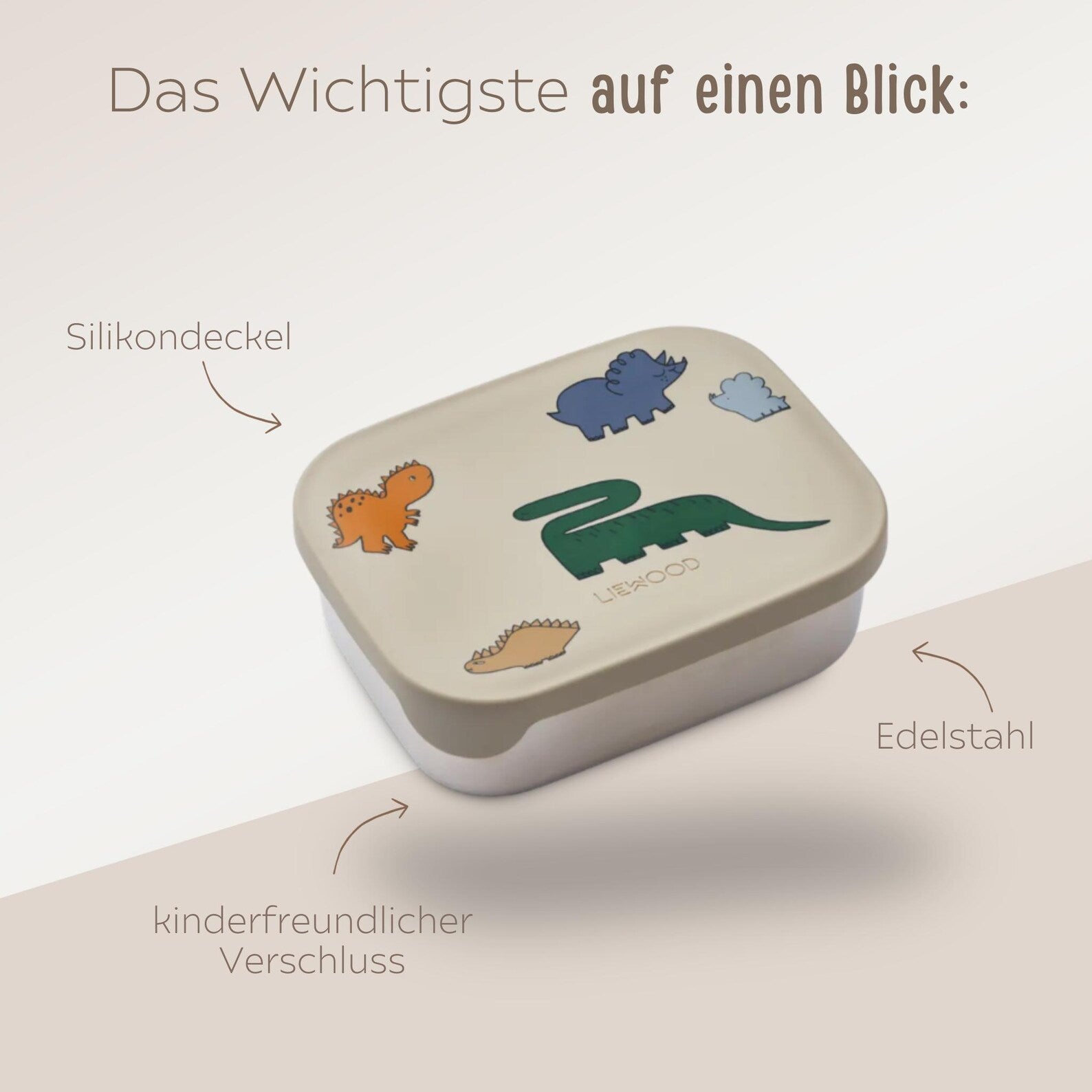 LIEWOOD Edelstahl Lunchbox personalisiert - wunderwunsch