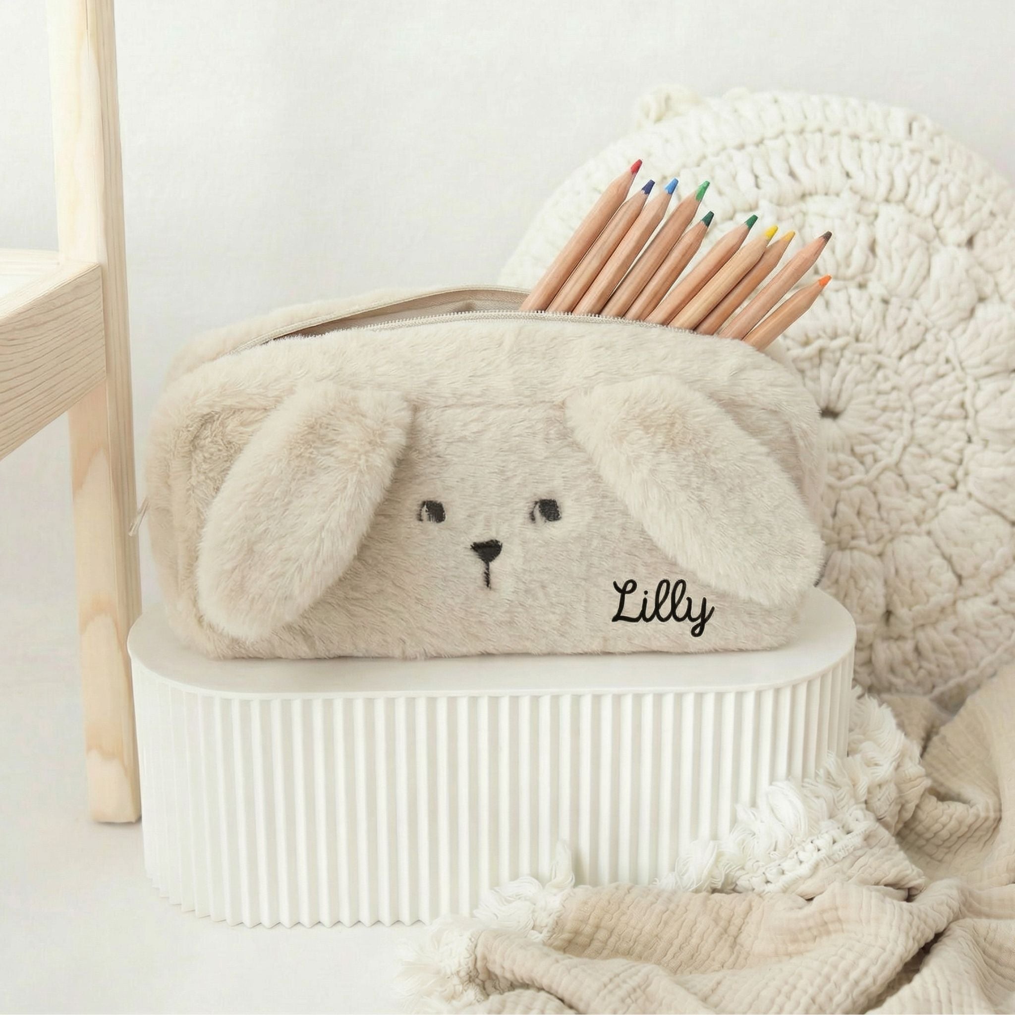 LIEWOOD Federmäppchen Hase personalisierbar - wunderwunsch