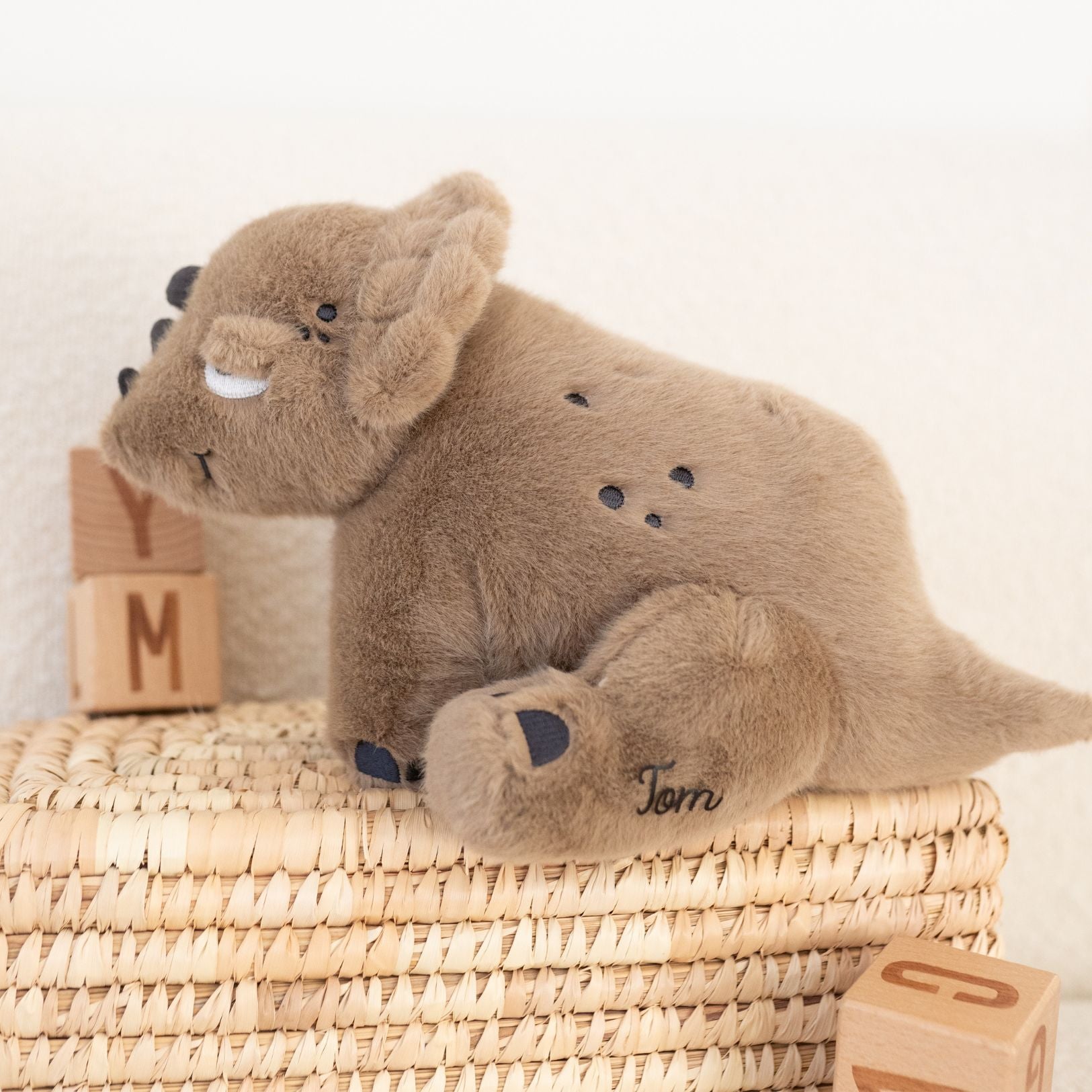 LIEWOOD Kuscheltier Triceratops braun personalisierbar - wunderwunsch