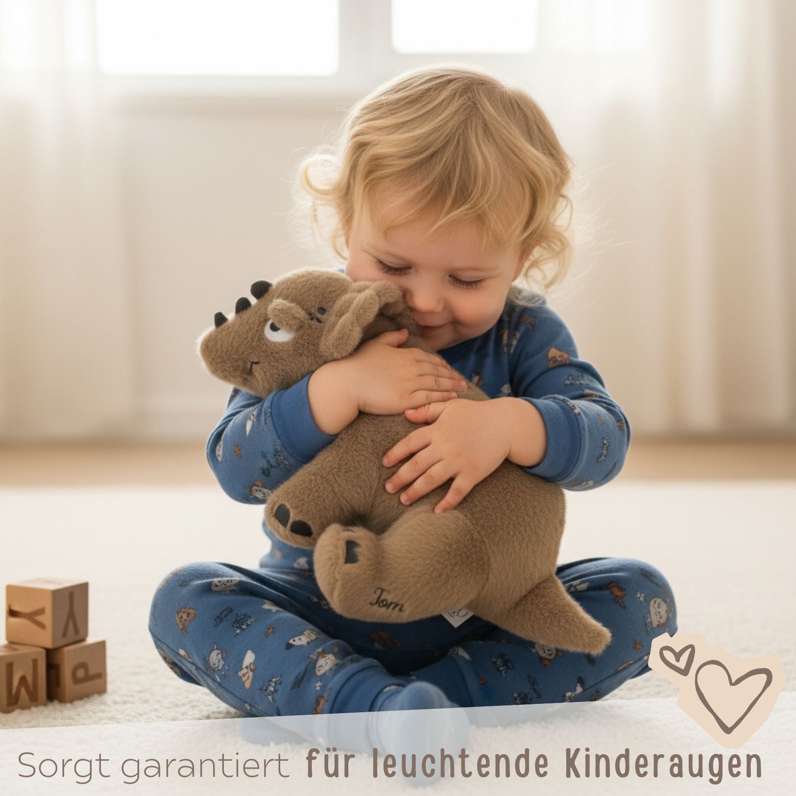 LIEWOOD Kuscheltier Triceratops braun personalisierbar - wunderwunsch