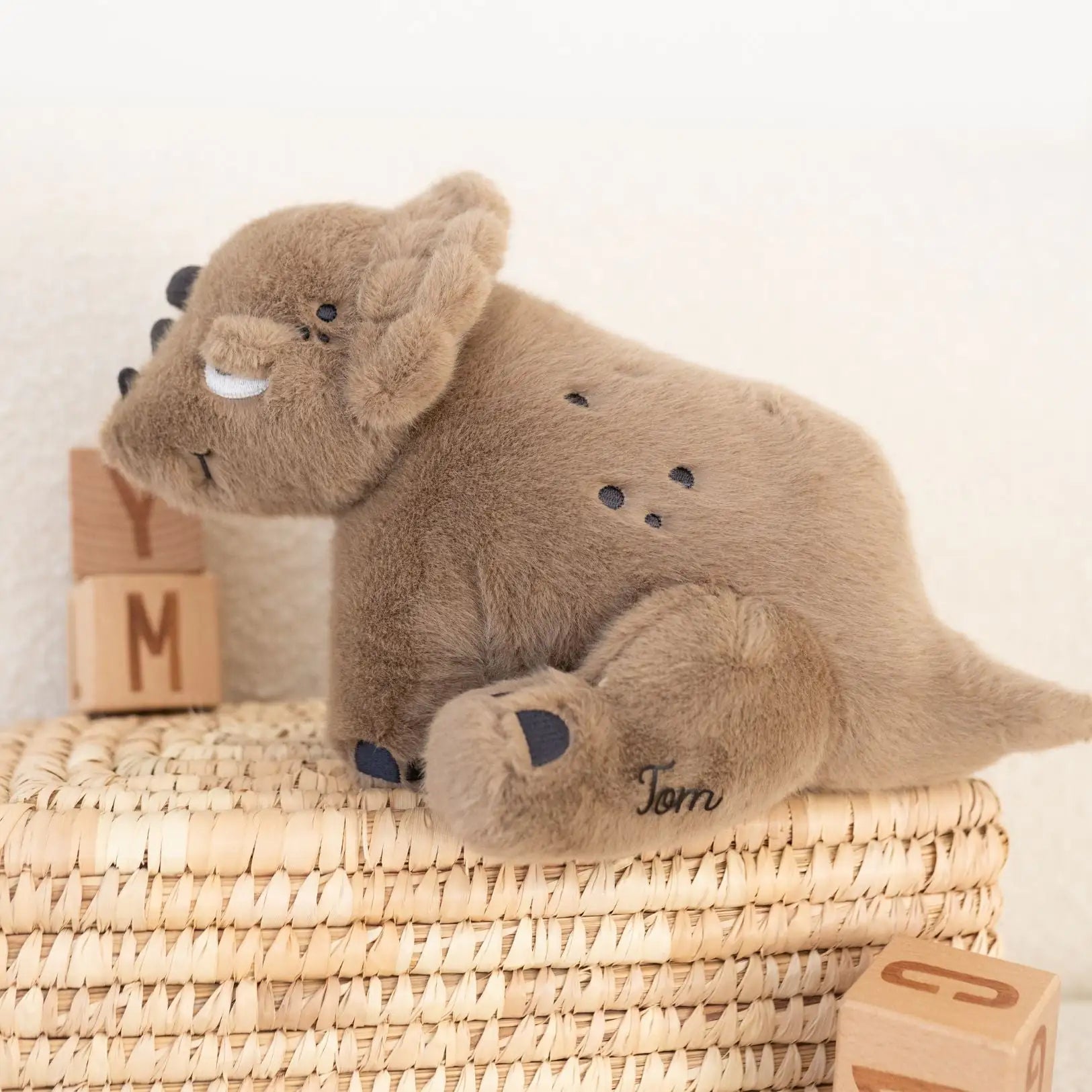 LIEWOOD Kuscheltier Triceratops braun personalisierbar - wunderwunsch