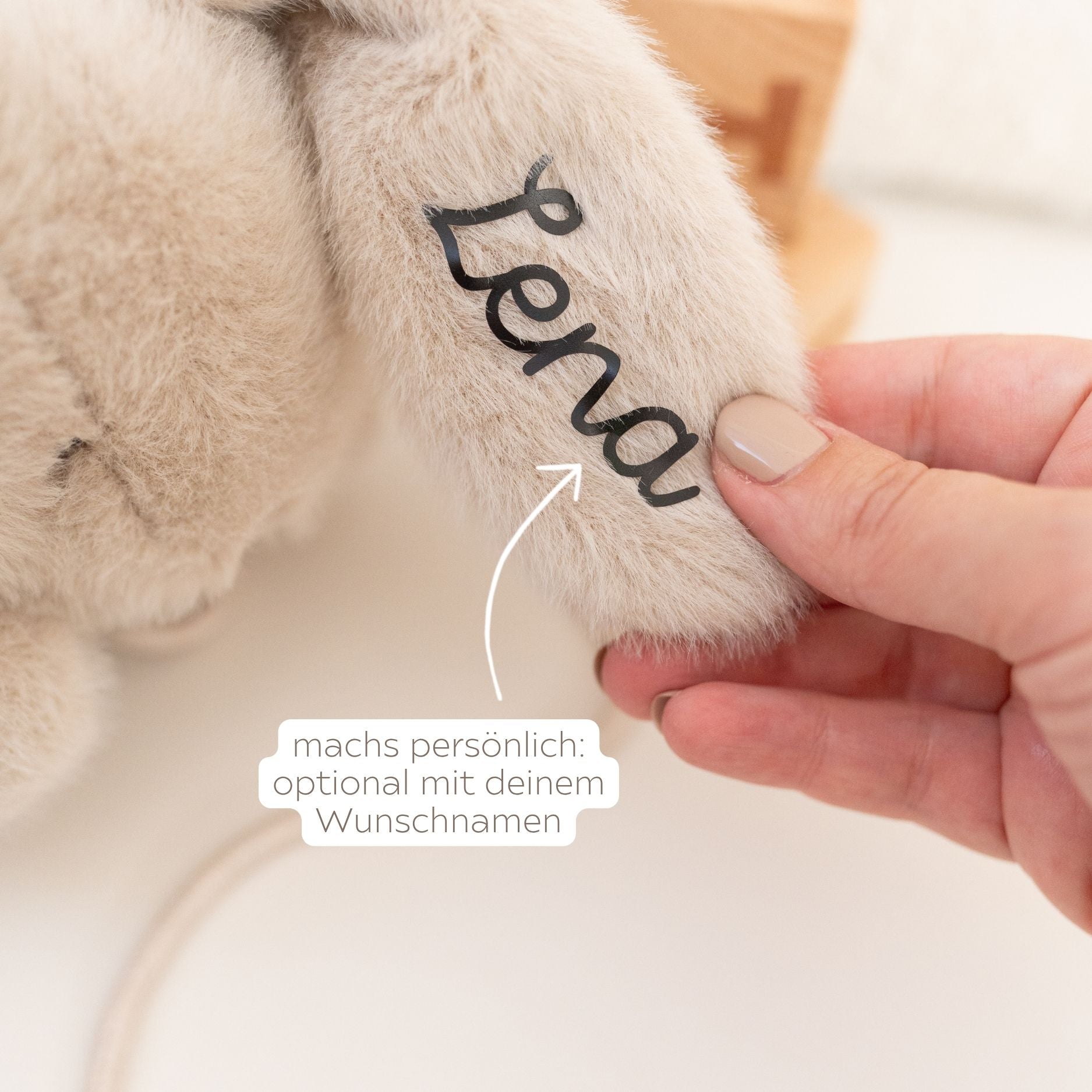 LIEWOOD Nachziehtier Hase personalisierbar - wunderwunsch