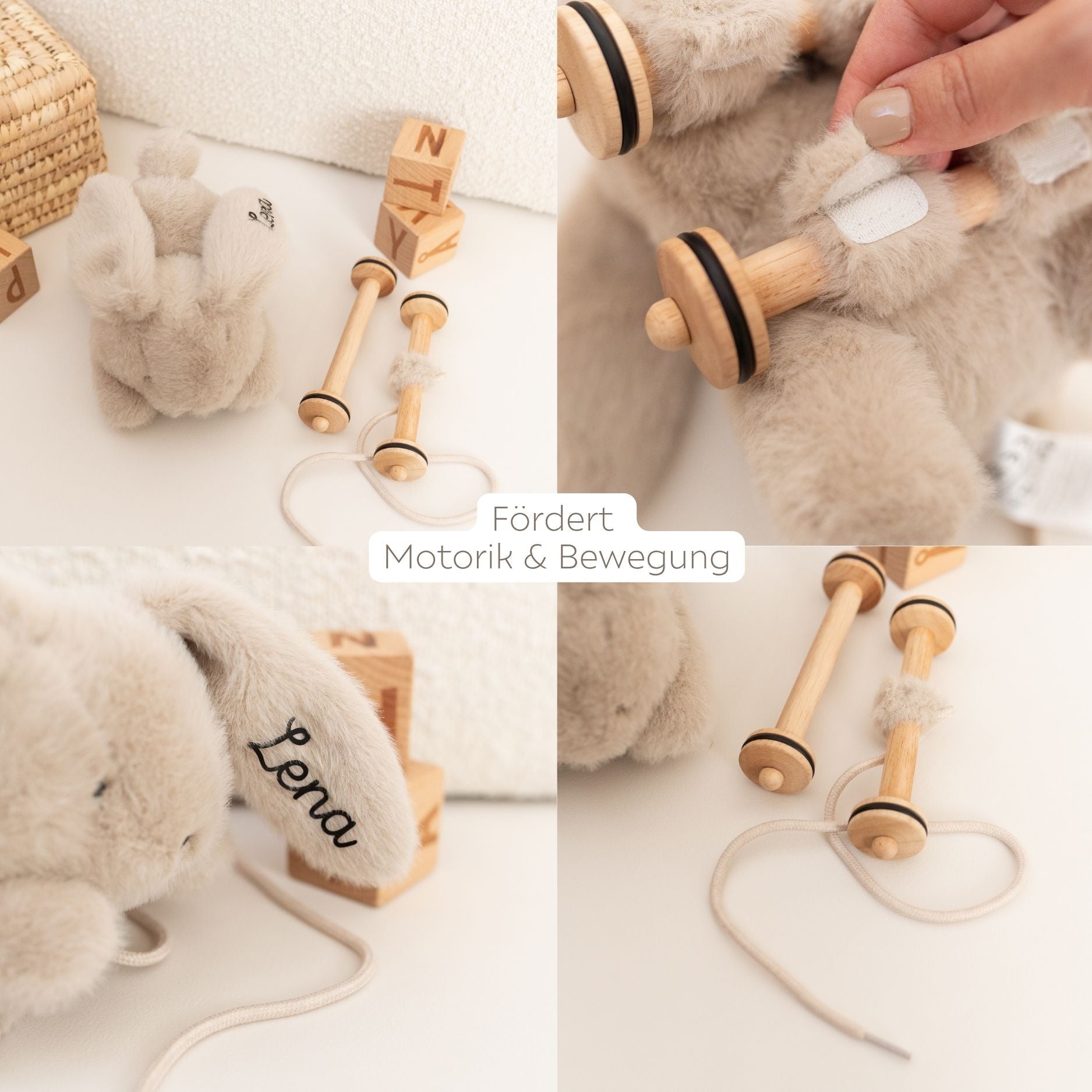 LIEWOOD Nachziehtier Hase personalisierbar - wunderwunsch